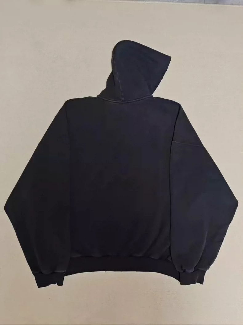 Balenciaga Balenciaga Dissolve 3B Liquified Wash Worn Hoodie Size US S / EU 44-46 / 1 - 2 Thumbnail