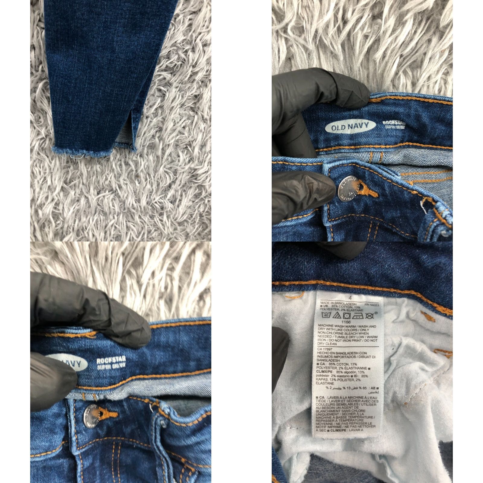Old Navy Old Navy Rockstar Skinny Jeans Size 4 Womens Medium Blue Wash Denim Jeans Womens Regular Fit Size 27" / US 4 / IT 40 - 8 Thumbnail