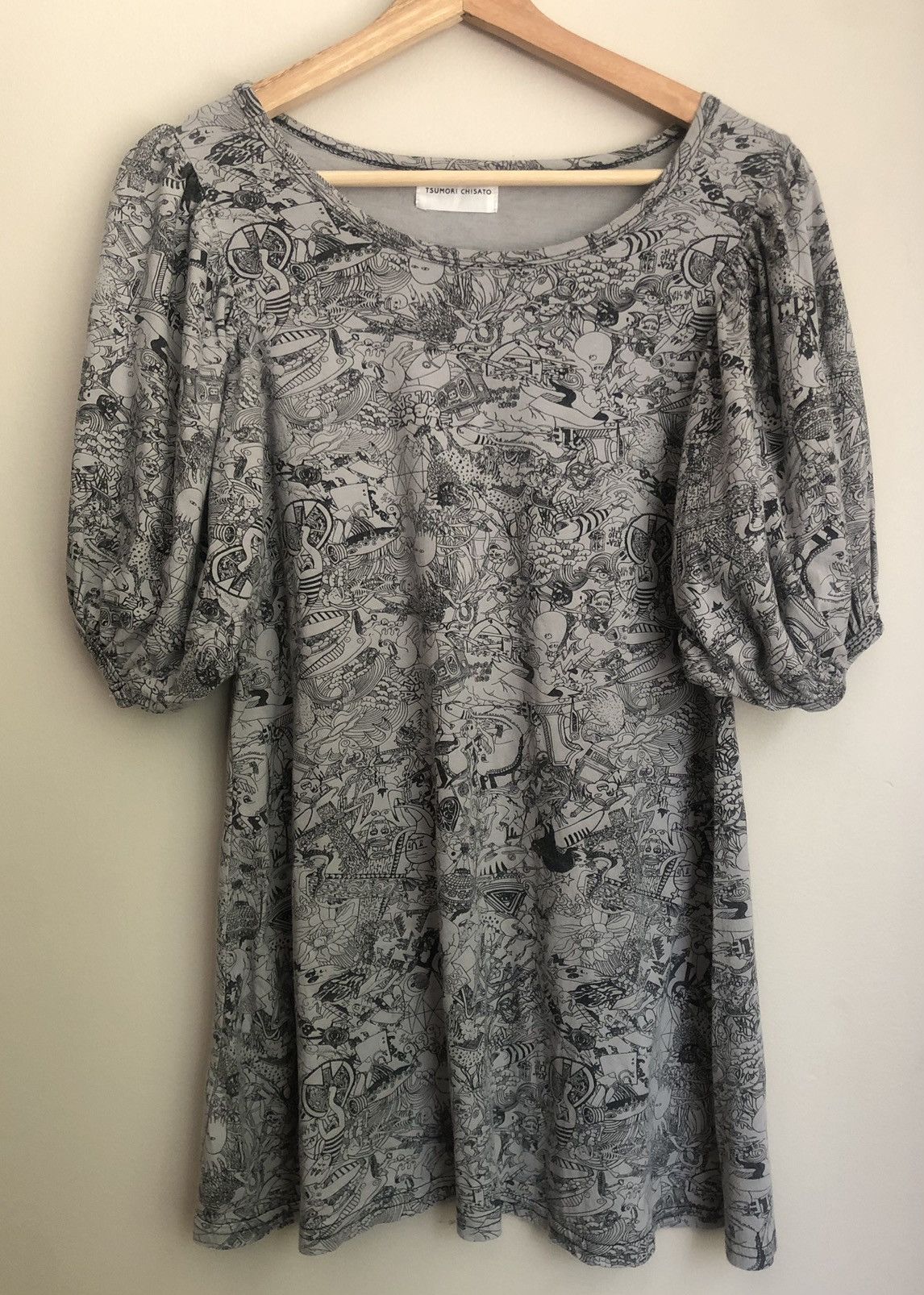 Issey Miyake × Tsumori Chisato Tsumori Chisato Archive ‘Hail Satan’ Babydoll Tee Size S / US 4 / IT 40 - 1 Thumbnail