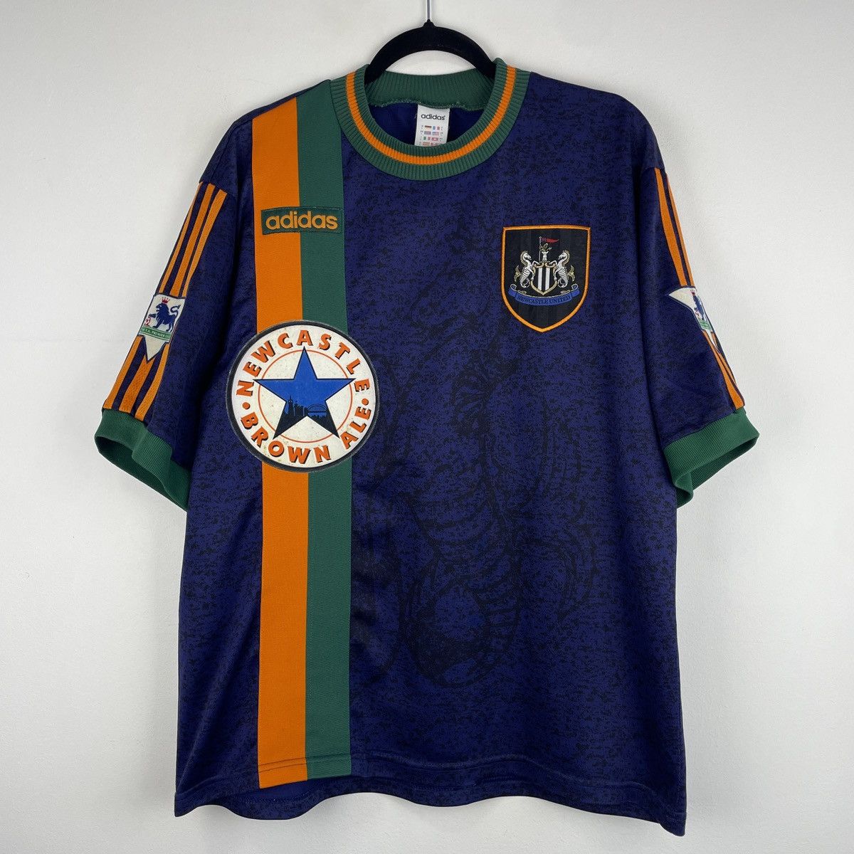 Adidas Vintage Newcastle United Alan Shearer Jersey Shirt 1997/1998 Size US L / EU 52-54 / 3 - 2 Thumbnail