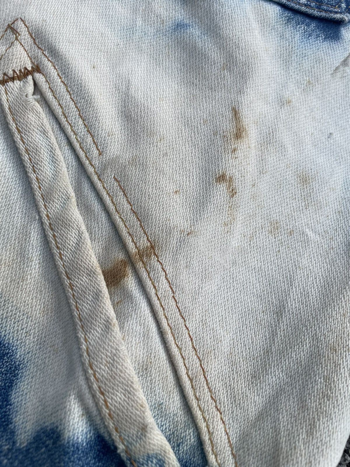 Vintage × Wrangler Wrangler Selvedge 70s/80s Destroy Sleeveless Spalsh Jacket Size US S / EU 44-46 / 1 - 11 Thumbnail