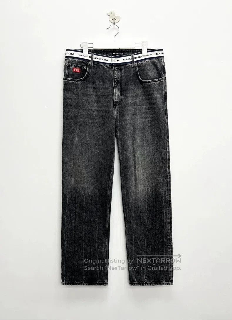 Balenciaga Balenciaga Washed Black Denim Jeans. Size US 34 / EU 50 - 1 Thumbnail