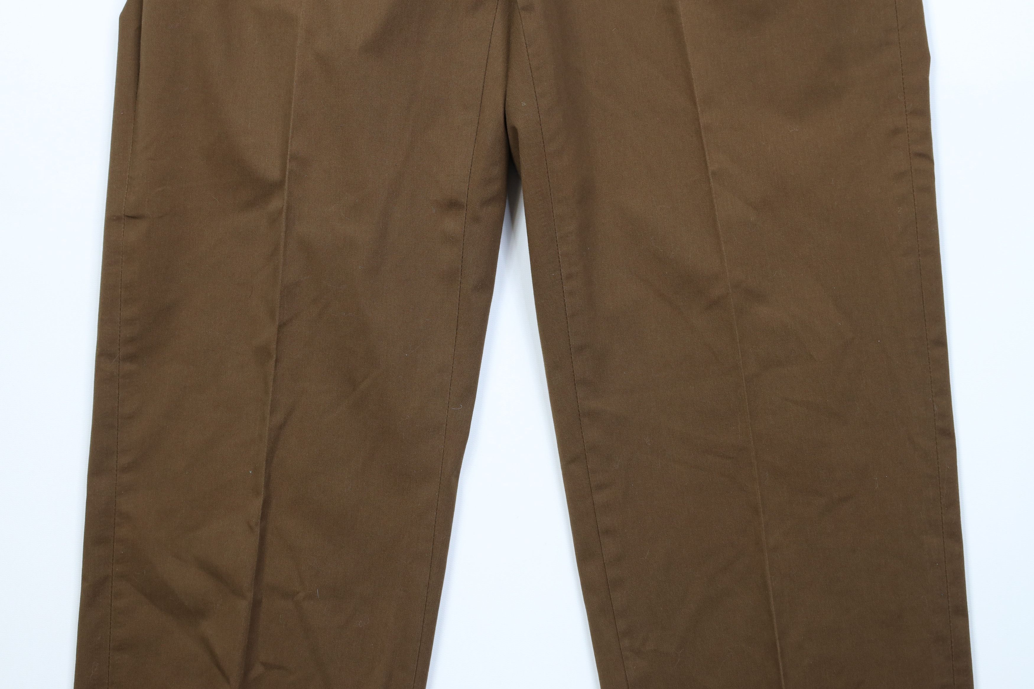 Orvis Vintage 90s Orvis Faded Wide Leg Chino Pants Trousers Brown Size US 34 / EU 50 - 3 Thumbnail