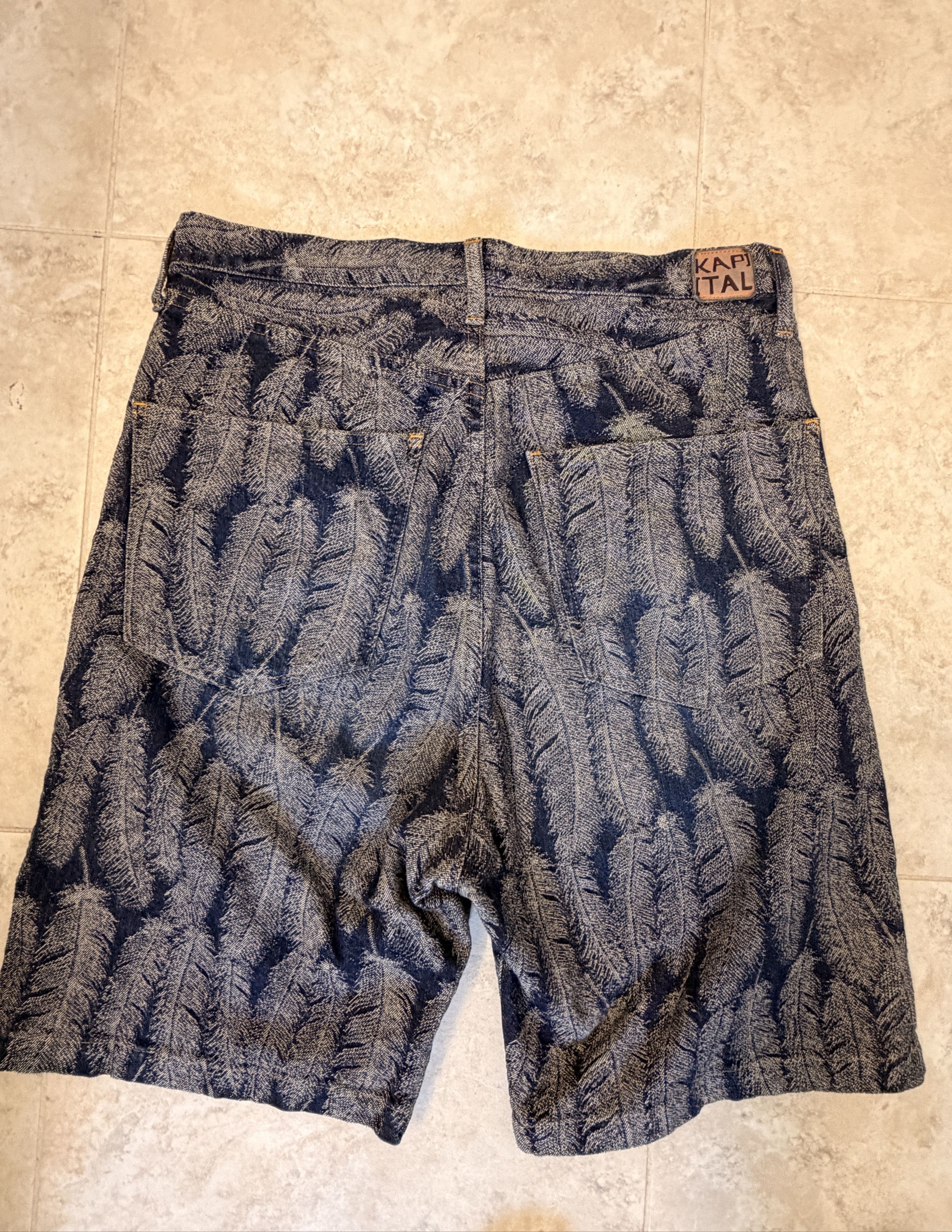 Kapital Feather denim shorts Size US 34 / EU 50 - 4 Thumbnail