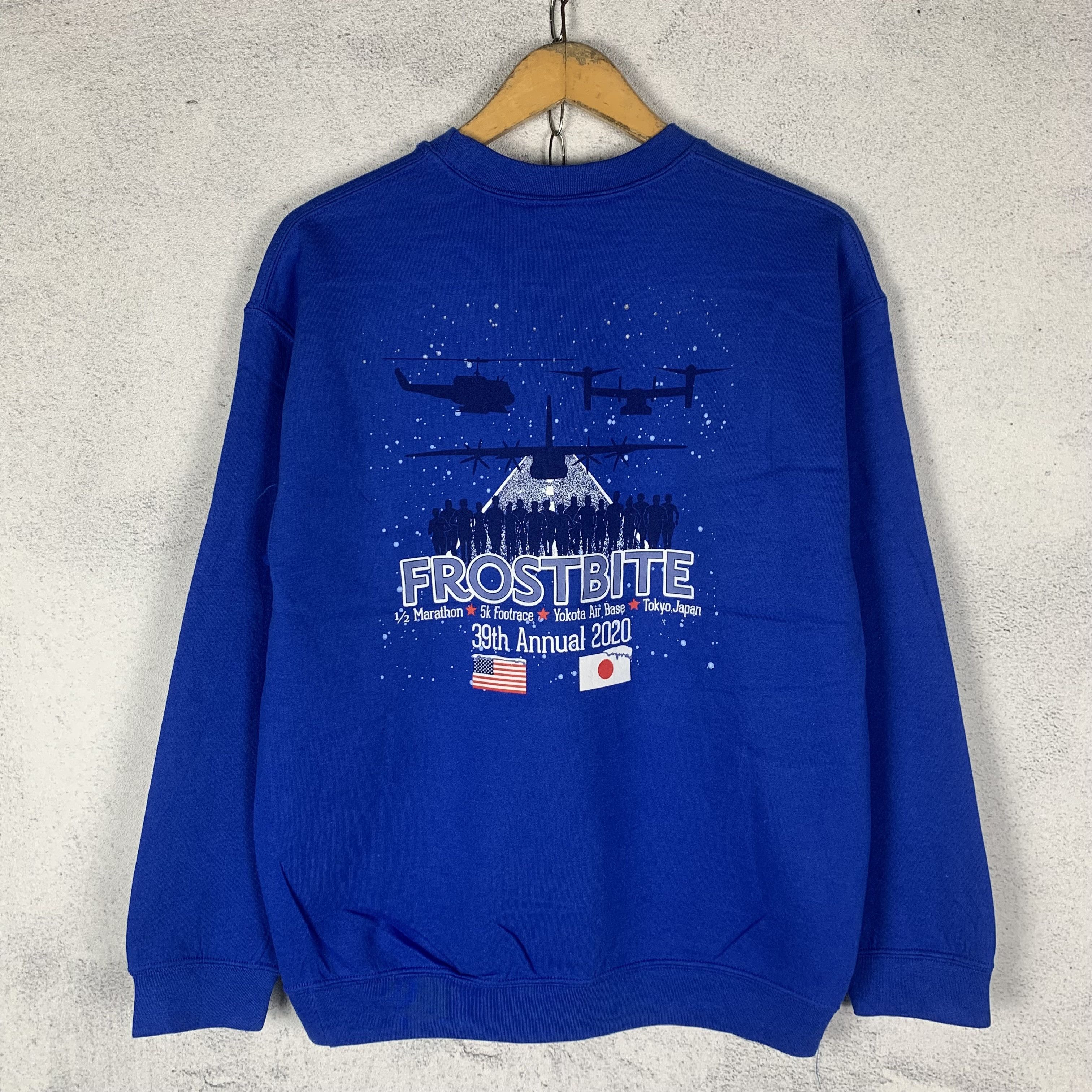 Japanese Brand Yokota Striders Frostbite Japan Running Club Sweatshirt Size US M / EU 48-50 / 2 - 1 Thumbnail