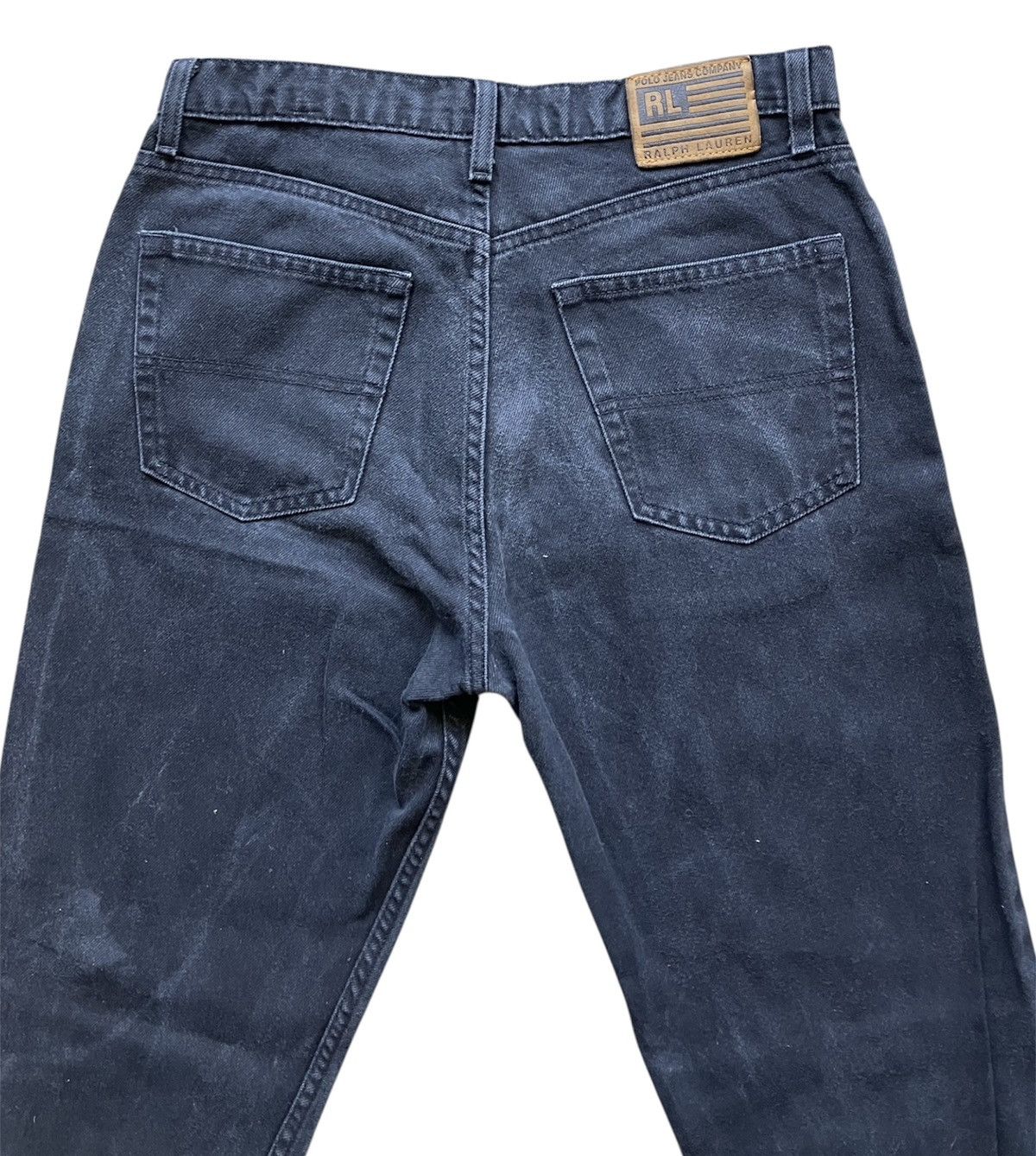 Polo Ralph Lauren Polo Ralph Lauren Men's Black Denim Jeans Vintage 90s Y2K RL Size US 31 - 6 Thumbnail