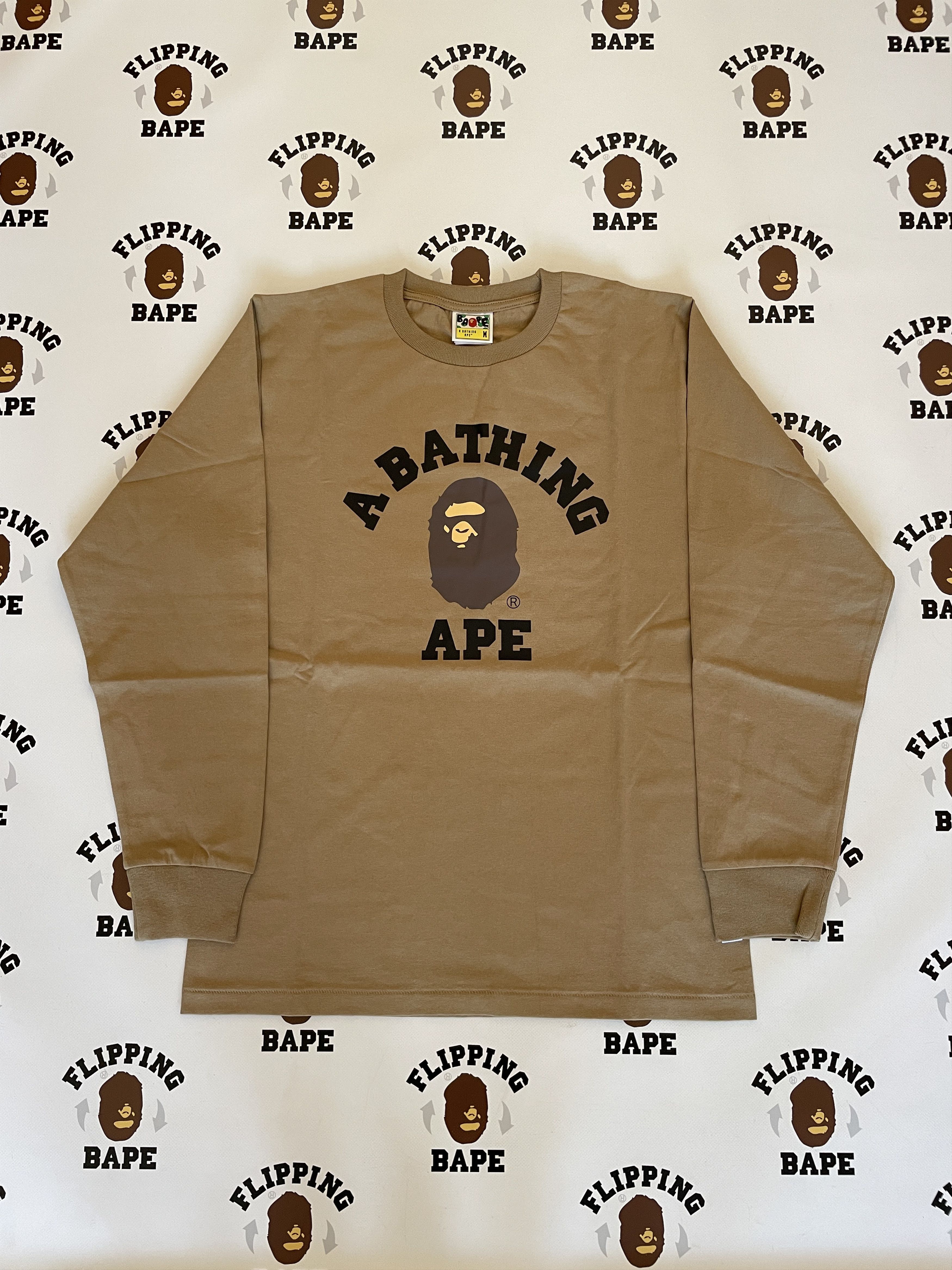 Bape BAPE COLLEGE L/S TEE Size US M / EU 48-50 / 2 - 1 Thumbnail