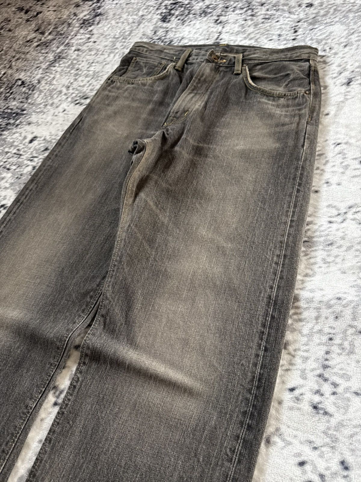 Edwin Rare Edwin 505 13.5 Oz Selvedge Wide Baggy Redline Jeans Size US 32 / EU 48 - 8 Thumbnail