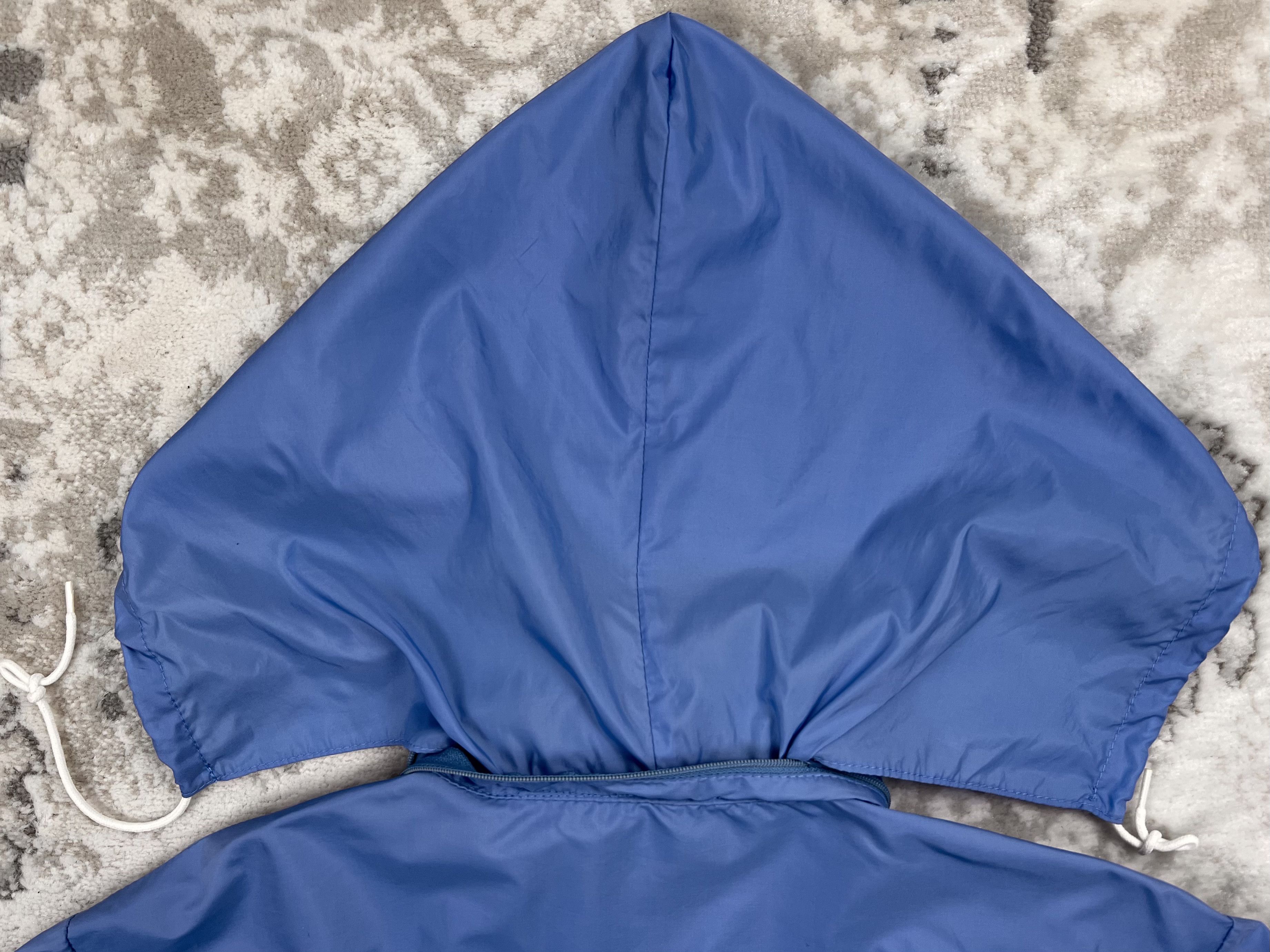 Lacoste Vintage IZOD Lacoste Blue Croco Windbreaker Jacket Zip Hood Size L / US 10 / IT 46 - 14 Thumbnail