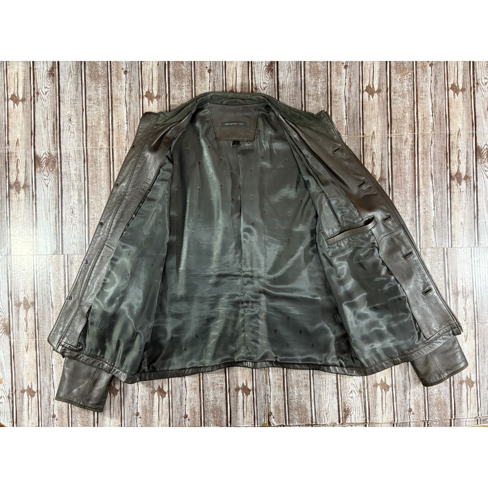 John Varvatos John Varvatos 2014 Collection Full Zip and buttons biker Jac Size US L / EU 52-54 / 3 - 5 Thumbnail