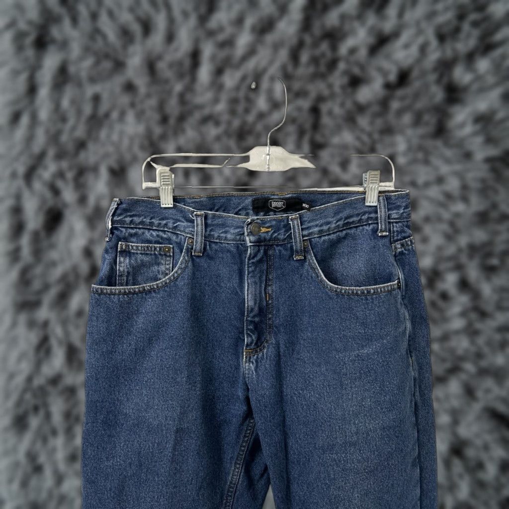 Denime Berkley Jensen Jeans Mens 32x30 Blue Wash Flannel Lined Straight Denim Quality Comfort Winter Fall Size US 32 / EU 48 - 1 Thumbnail