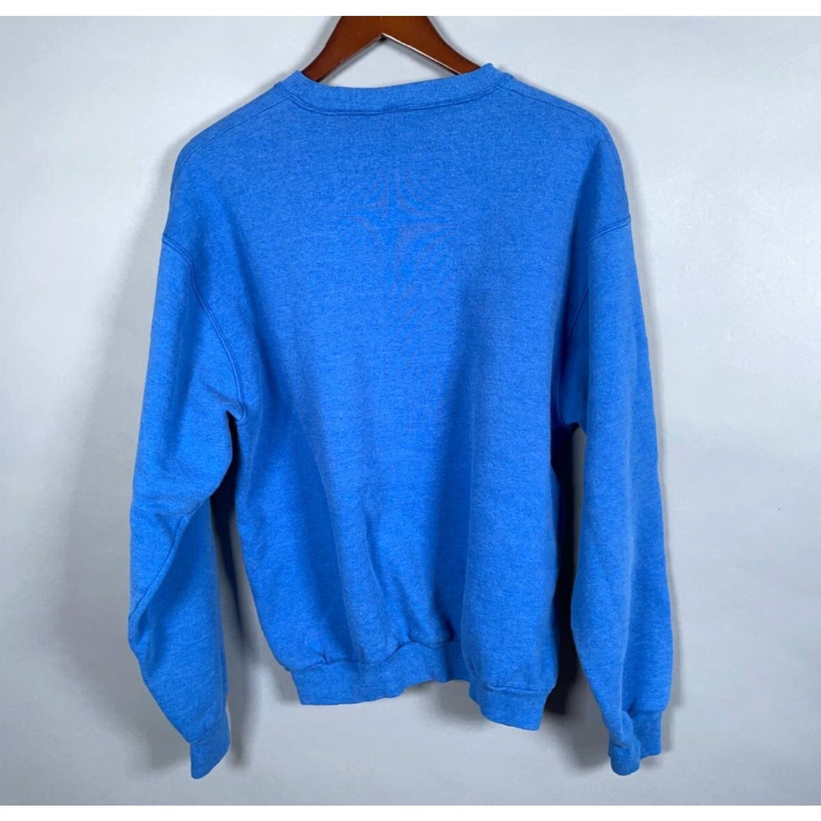 Vintage VTG BVD Blank Crewneck Sweatshirt Adult Large (XL Tag) Blue 50/50 Blend Solid Size US L / EU 52-54 / 3 - 3 Thumbnail