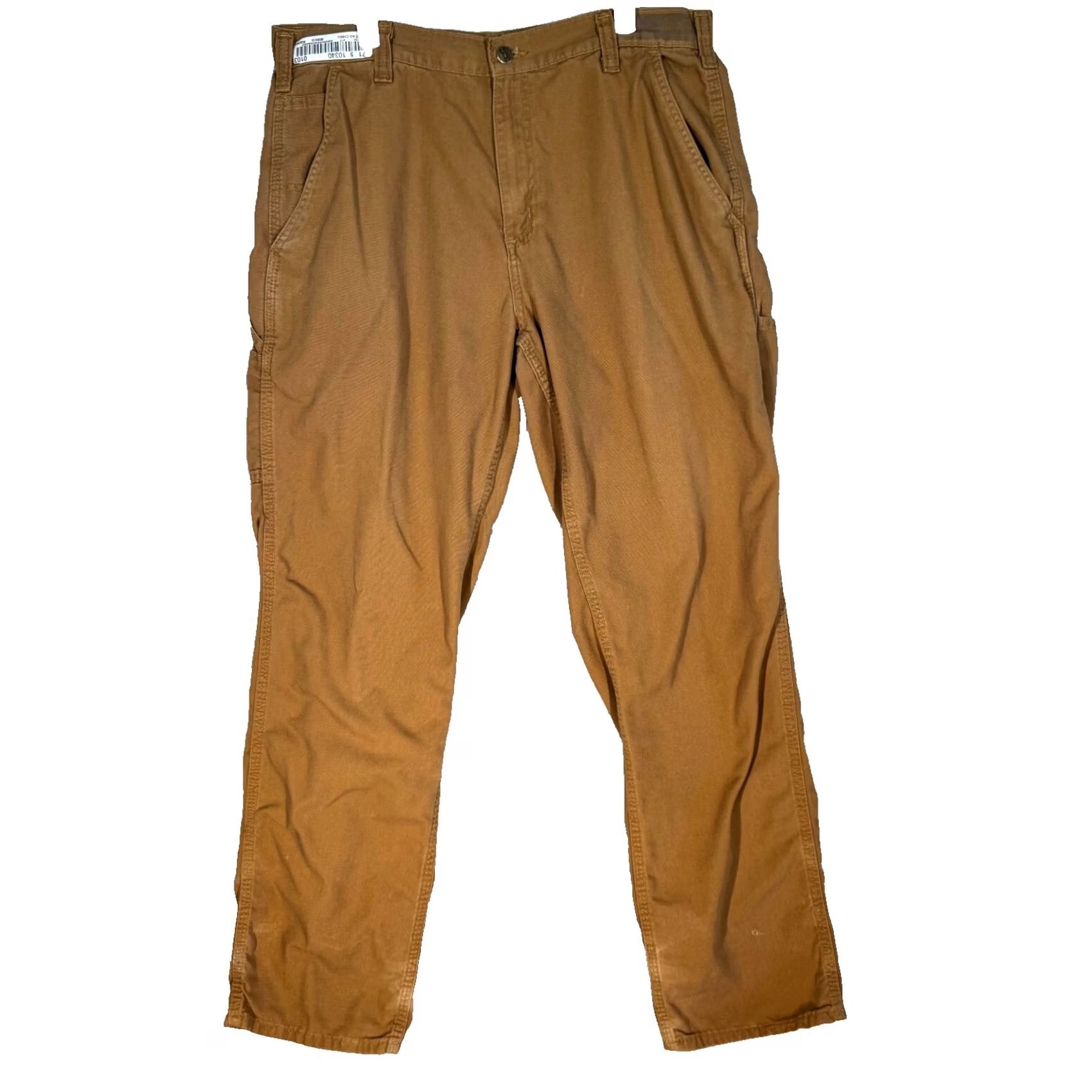 Carhartt VINTAGE Carhartt Carpenter Pants Mens 34x34 Brown Dungaree Fit Workwear Utility Zip Fly Size US 34 / EU 50 - 2 Thumbnail