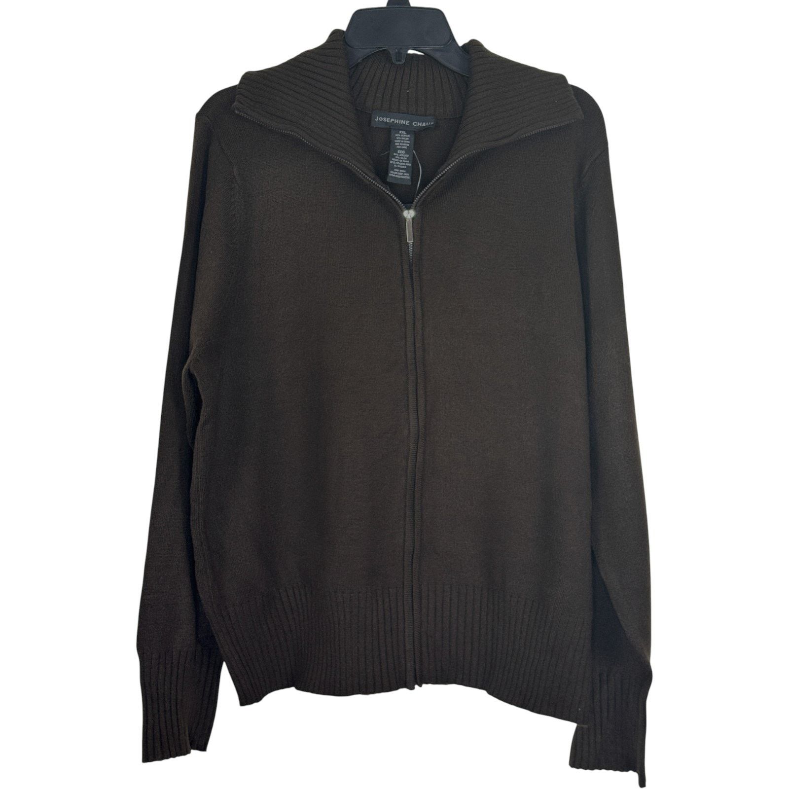 Other Josephine Chaus Brown Full Zip Sweater XXL Long Sleeve Size XXL / US 16-18 / IT 52-54 - 1 Thumbnail