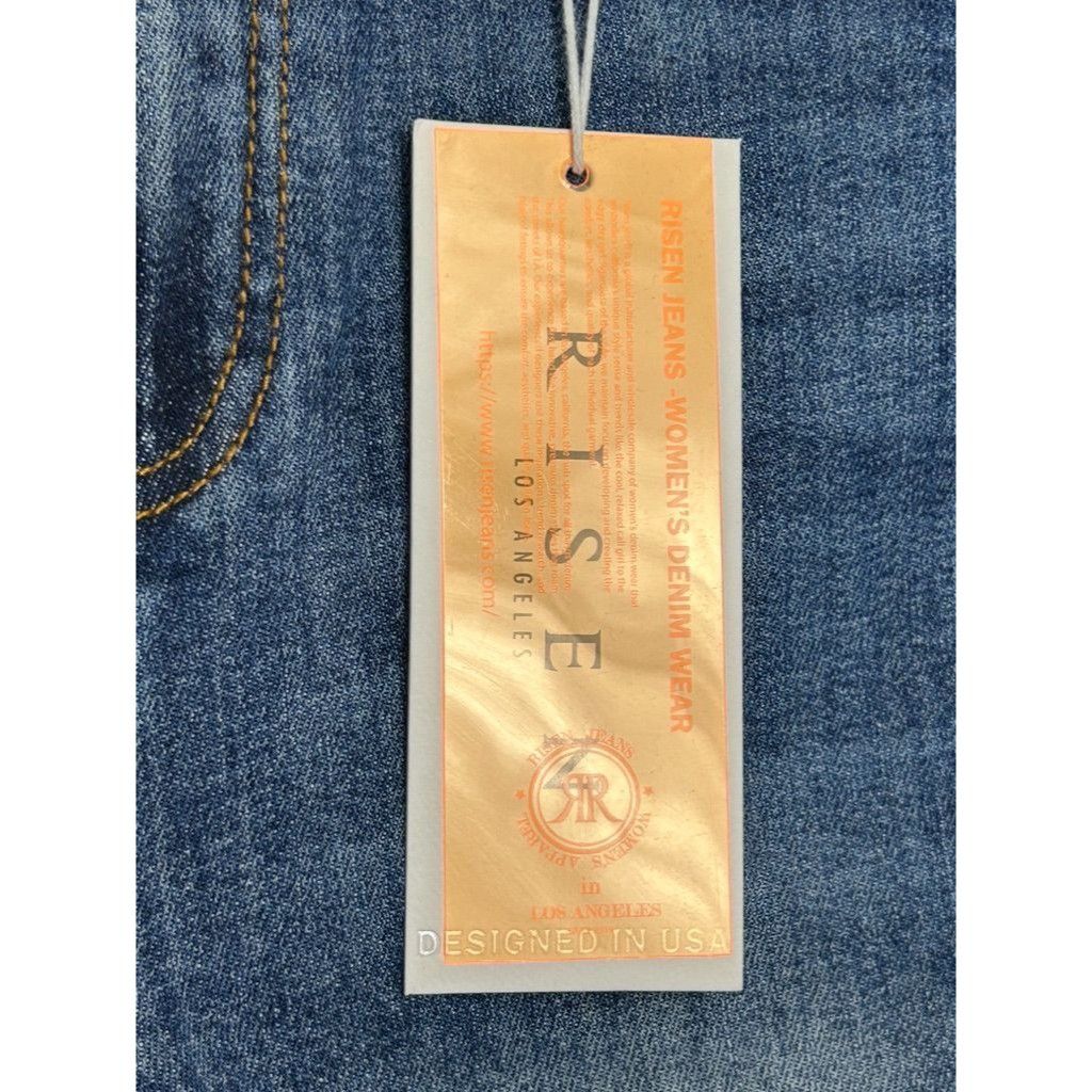 Other Risen High Rise Wide Cuffed Straight Denim Jeans - Sz 11/30 Size 30" / US 8 / IT 44 - 6 Thumbnail