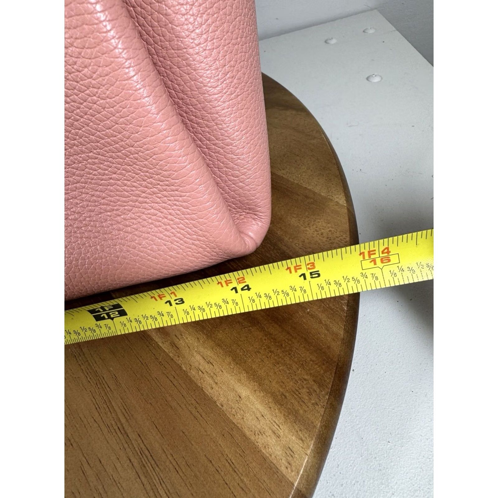 Michael Kors Authentic Michael Kors Large Leather Trisha Shoulder Gusset Handbag Primrose Pink Pebbled Leather Gold Hardware Size ONE SIZE - 6 Thumbnail
