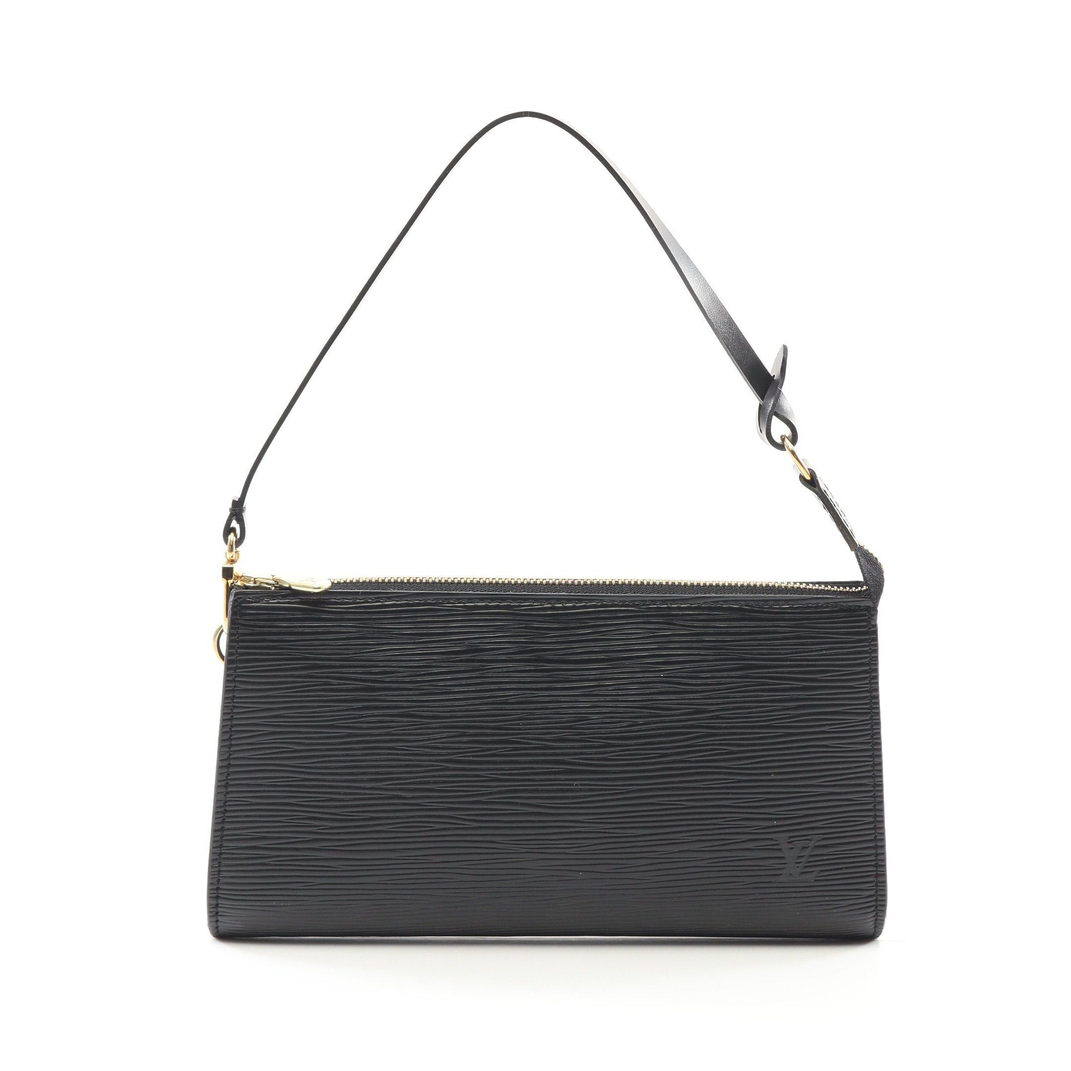 Louis Vuitton Louis Vuitton Pochette Accessoires Epi Noir Handbag Leather Black Size ONE SIZE - 1 Thumbnail