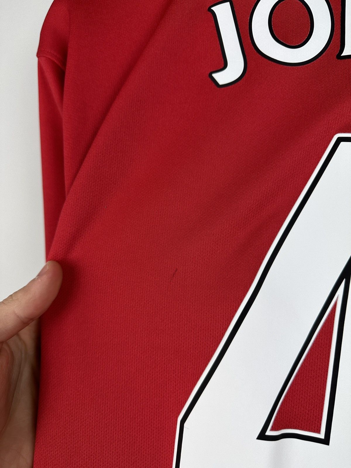 Nike #4 Jones Manchester United Nike Long Sleeve Soccer Jersey Size US M / EU 48-50 / 2 - 17 Thumbnail