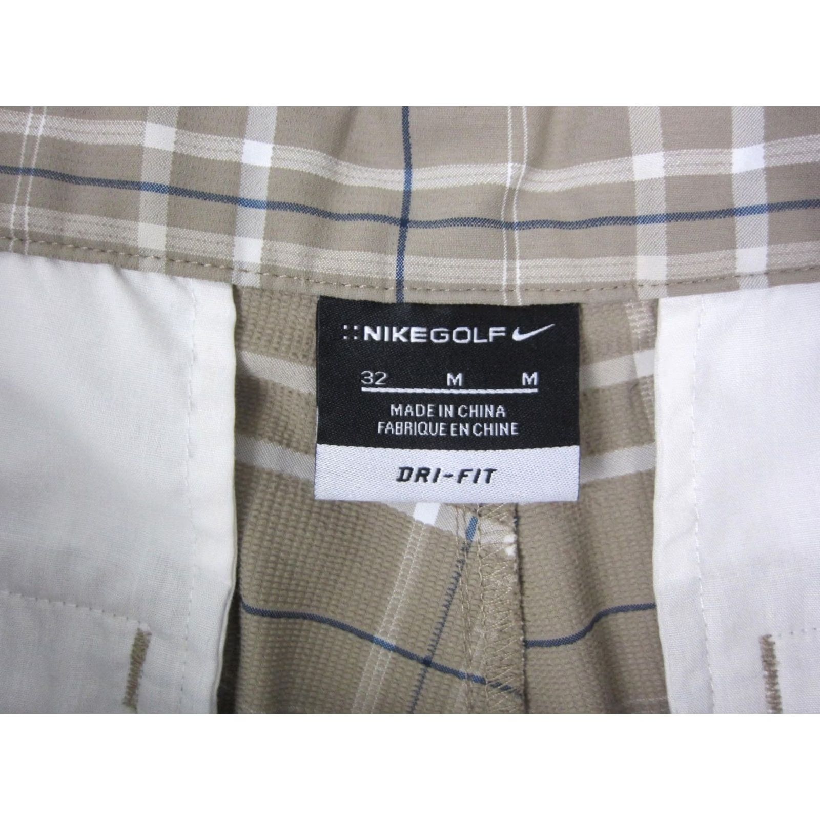 Nike Nike Golf Shorts Mens 32 Brown Plaid Check Dri-Fit Chino Pocket Zipper Button Casual Summer 90s Sports Classic Mens Size US 32 / EU 48 - 3 Thumbnail