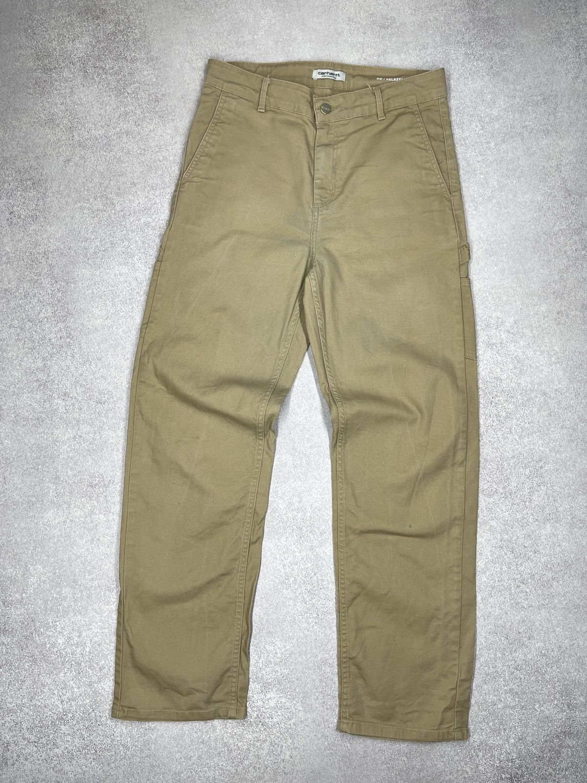 Carhartt Womens Carhartt WIP Pierce Pants Beige Y2K Size 27" / US 4 / IT 40 - 11 Thumbnail
