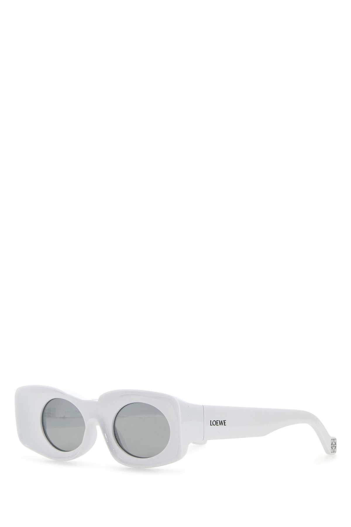 Loewe White Acetate Sunglasses Size ONE SIZE - 1 Thumbnail