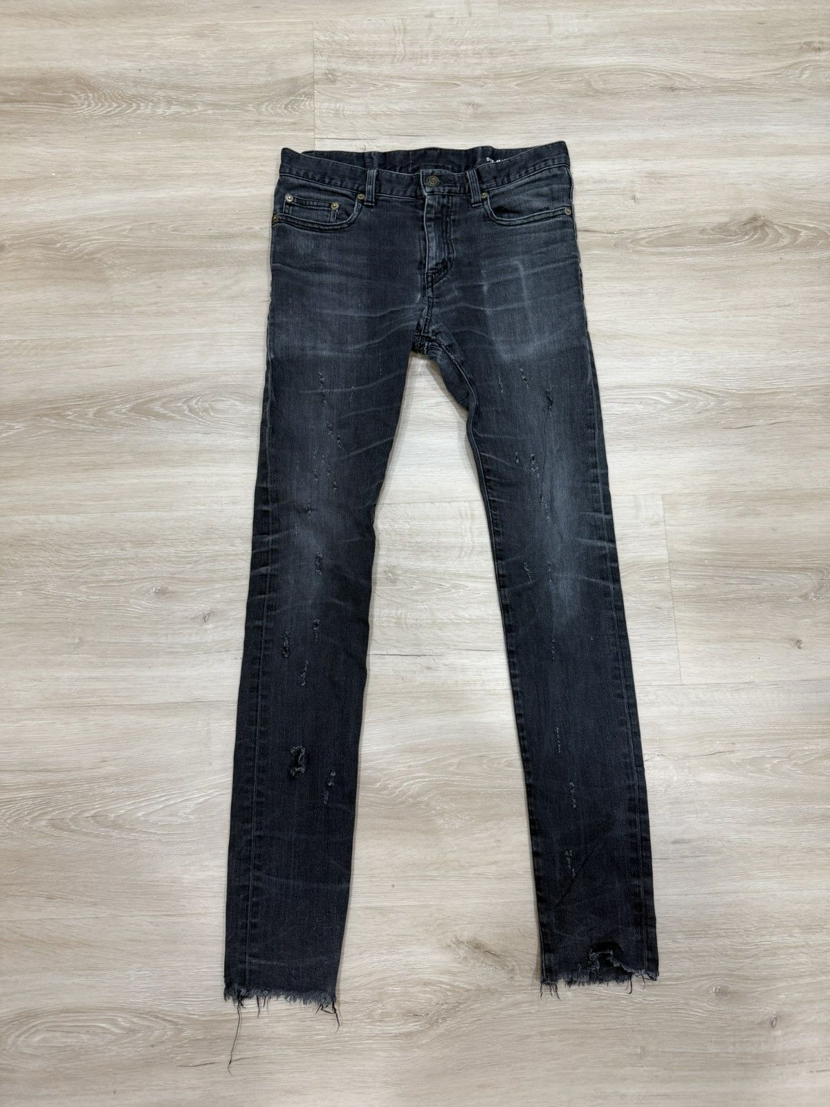 Saint Laurent Paris Saint Laurent Distressed Skinny Denim Jeans Size US 30 / EU 46 - 1 Thumbnail