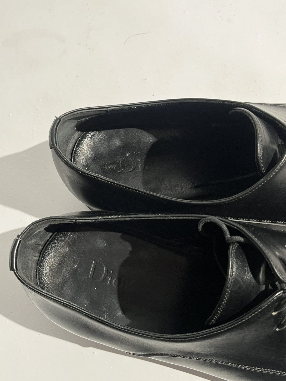 Dior FW09 Dior Homme Black Leather Formal Derby Size US 11 / EU 44 - 4 Thumbnail