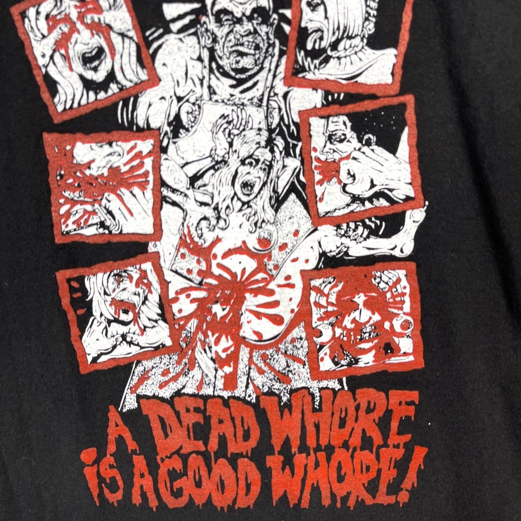 Hanes MeatShits Shirt Mens 2XL Black Death Metal Grindcore Band Tee Short Sleeve Shirt Mens Shirt 2XL Black Death Metal Grindcore Band Tee Short Sleeve Size US XXL / EU 58 / 5 - 6 Thumbnail