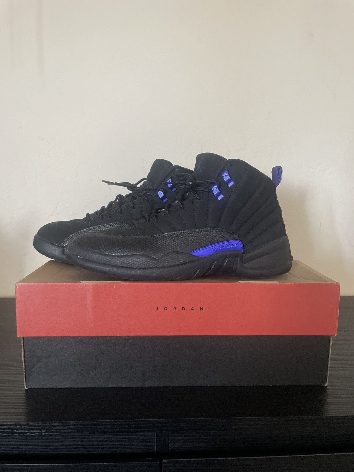 Jordan Brand Jordan 12s Black dark concord size 10.5 Size US 10.5 / EU 43-44 - 1 Thumbnail