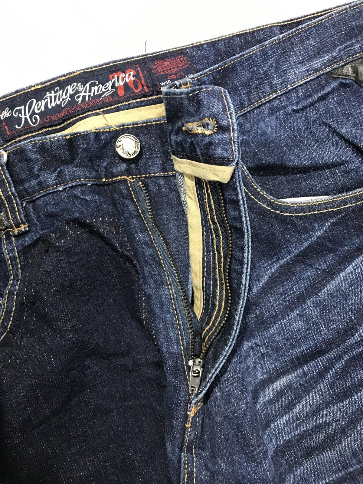 JNCO Vintage heritage america embroidered denim Size US 42 / EU 58 - 6 Thumbnail
