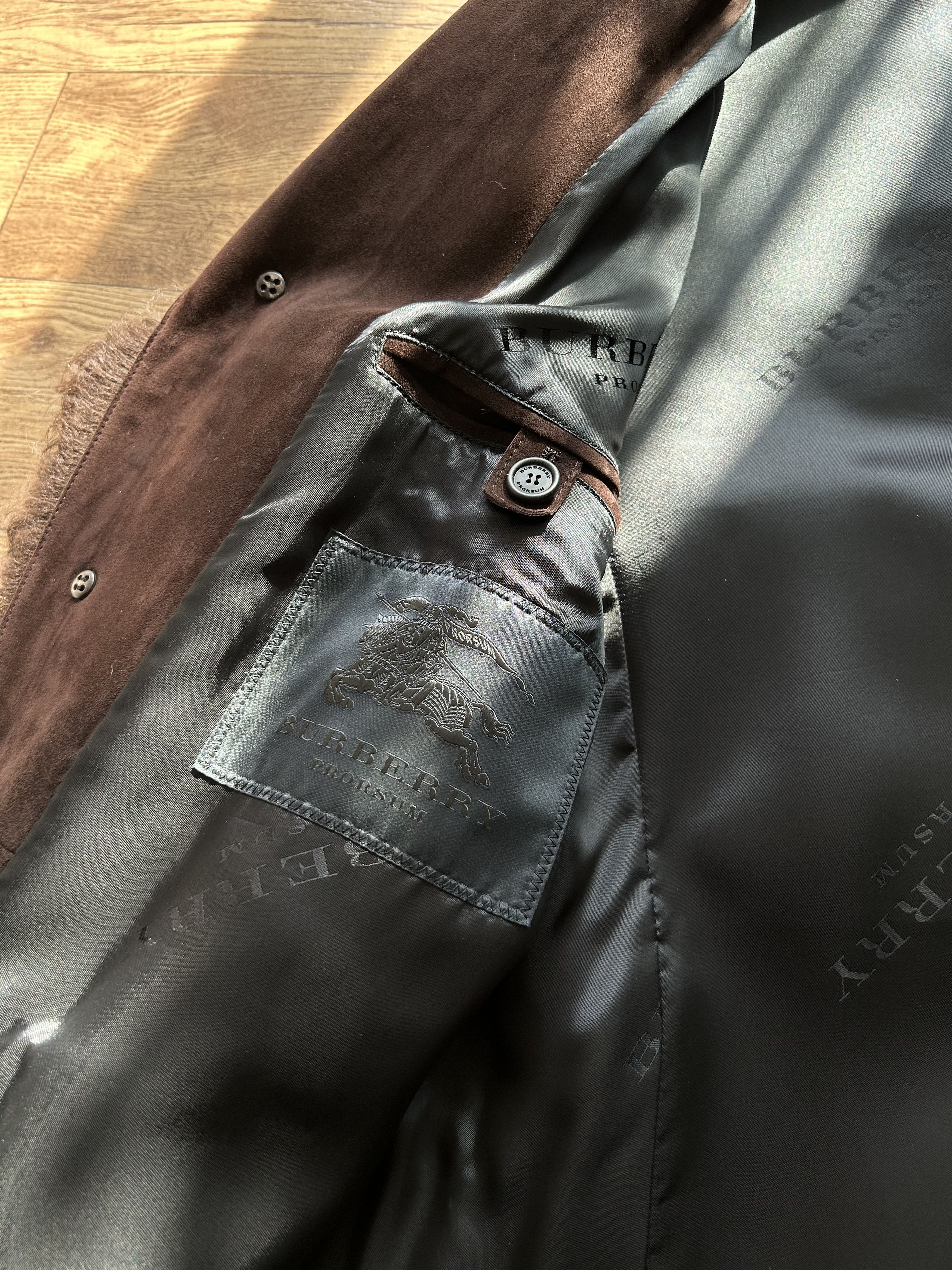 Burberry Prorsum BURBERRY PRORSUM Shearling Mixed-Media Coat Size US M / EU 48-50 / 2 - 9 Thumbnail