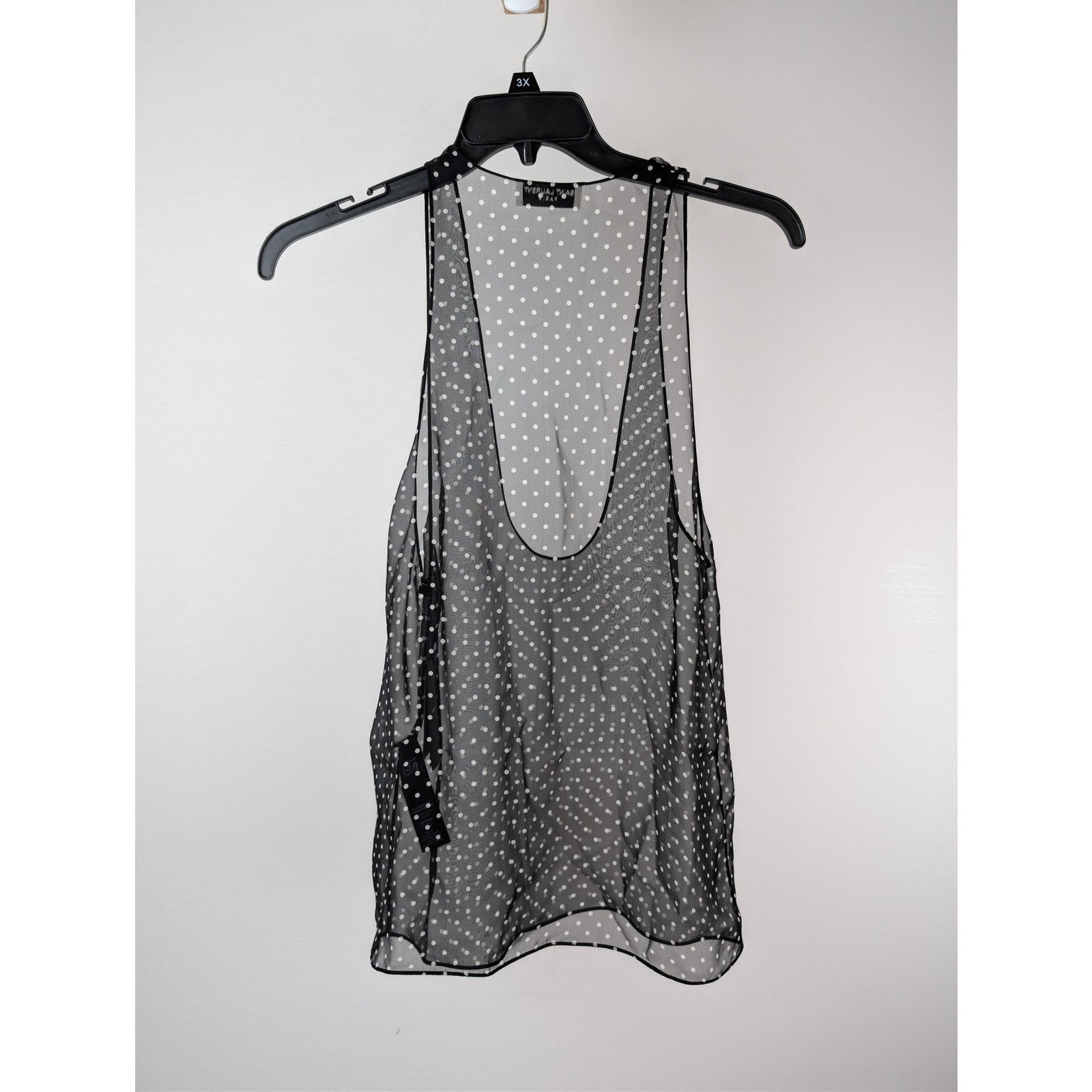 Saint Laurent Paris o1rshd1 Tank Tops / Moussseline Petit Pois in Noir Size US M / EU 48-50 / 2 - 10 Thumbnail