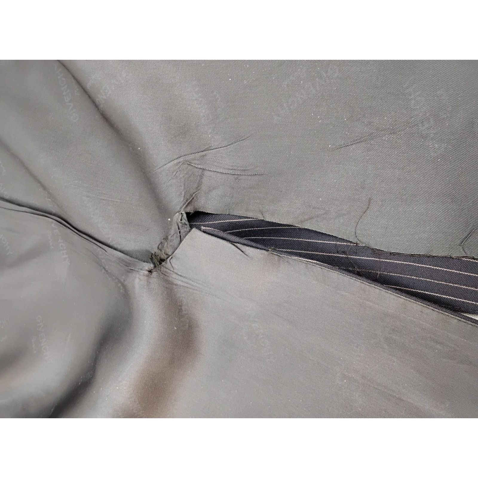 Givenchy Givenchy Blazer Men's 41" Chest Navy Pinstripe VTG 1970s Size 42R - 5 Thumbnail