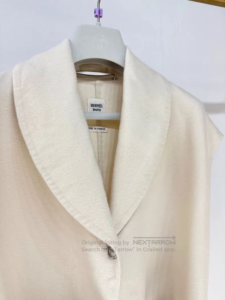 Hermes Hermes Pig Nose Silver Buckle Cashmere Vest Jacket Size XS / US 0-2 / IT 36-38 - 5 Thumbnail