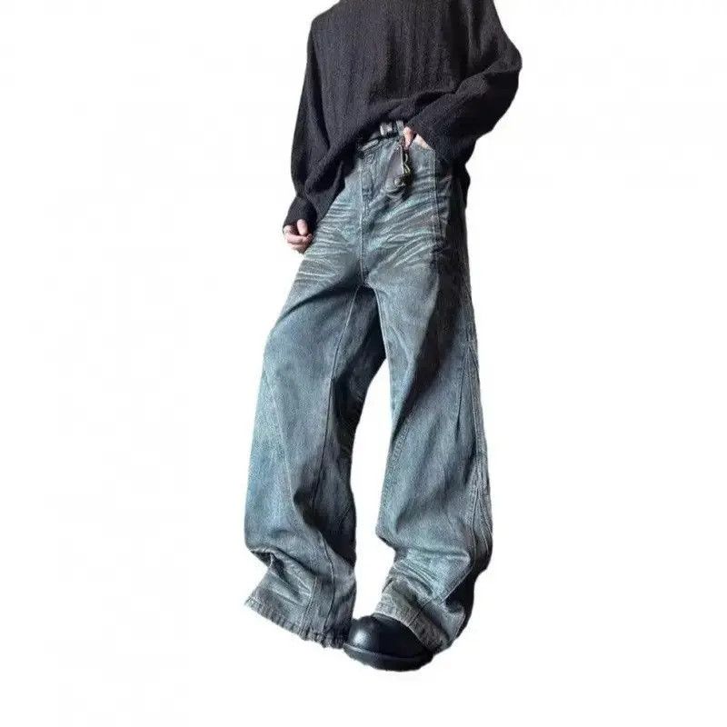 Japanese Brand Retro loose high street mud dyed jeans Size US 32 / EU 48 - 5 Thumbnail