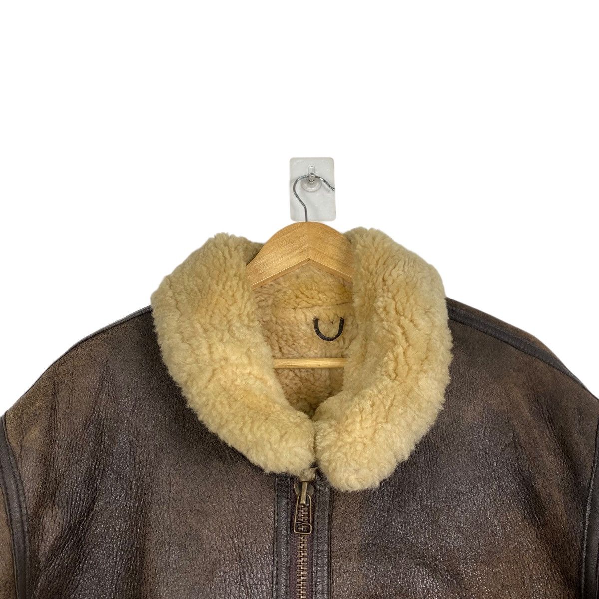 Japanese Brand Men Robo B-3 style sheep skin shearling leather jacket Size US M / EU 48-50 / 2 - 4 Thumbnail