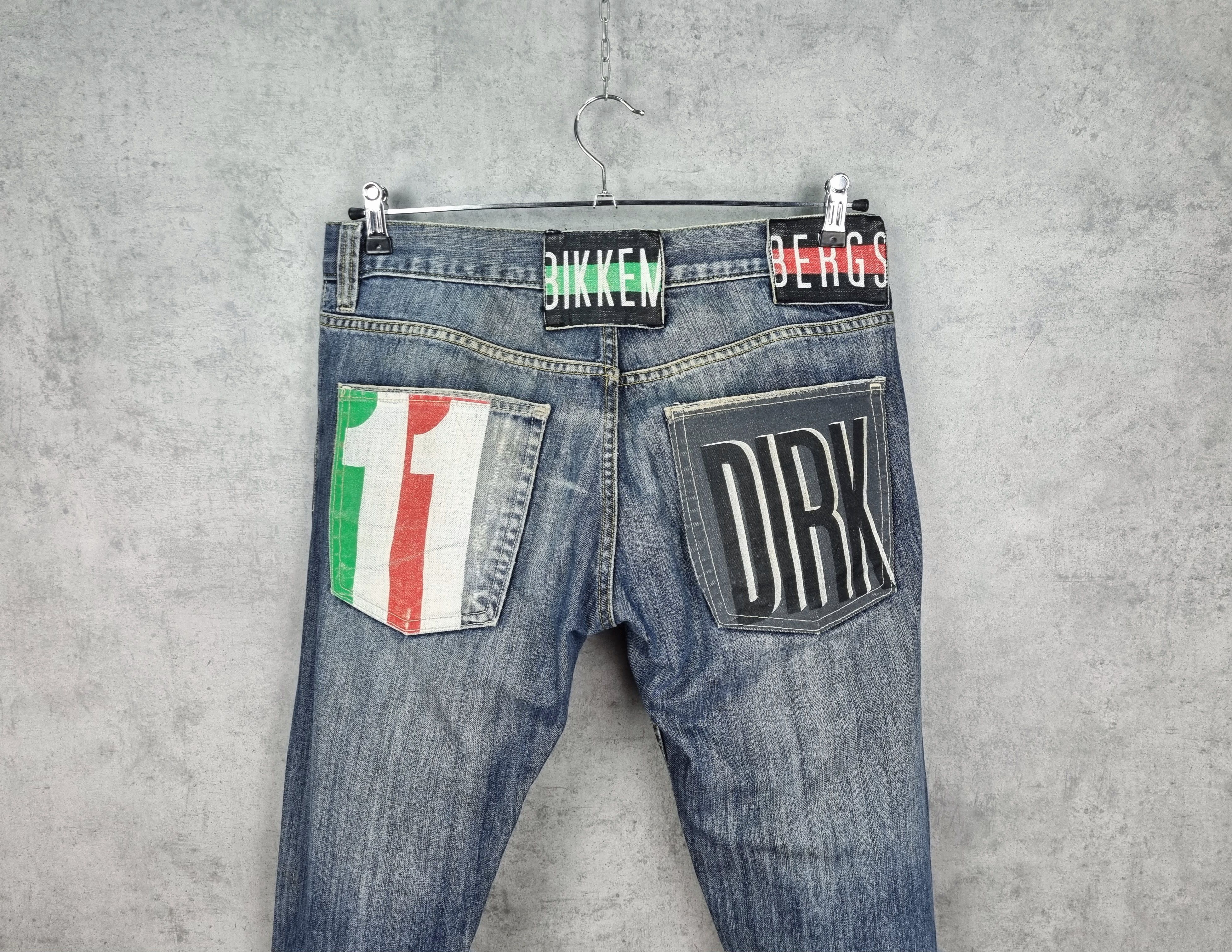 Dirk Bikkembergs × Vintage Bikkembergs Jeans Leather Patch Big Logo Denim Pant Size US 32 / EU 48 - 7 Thumbnail