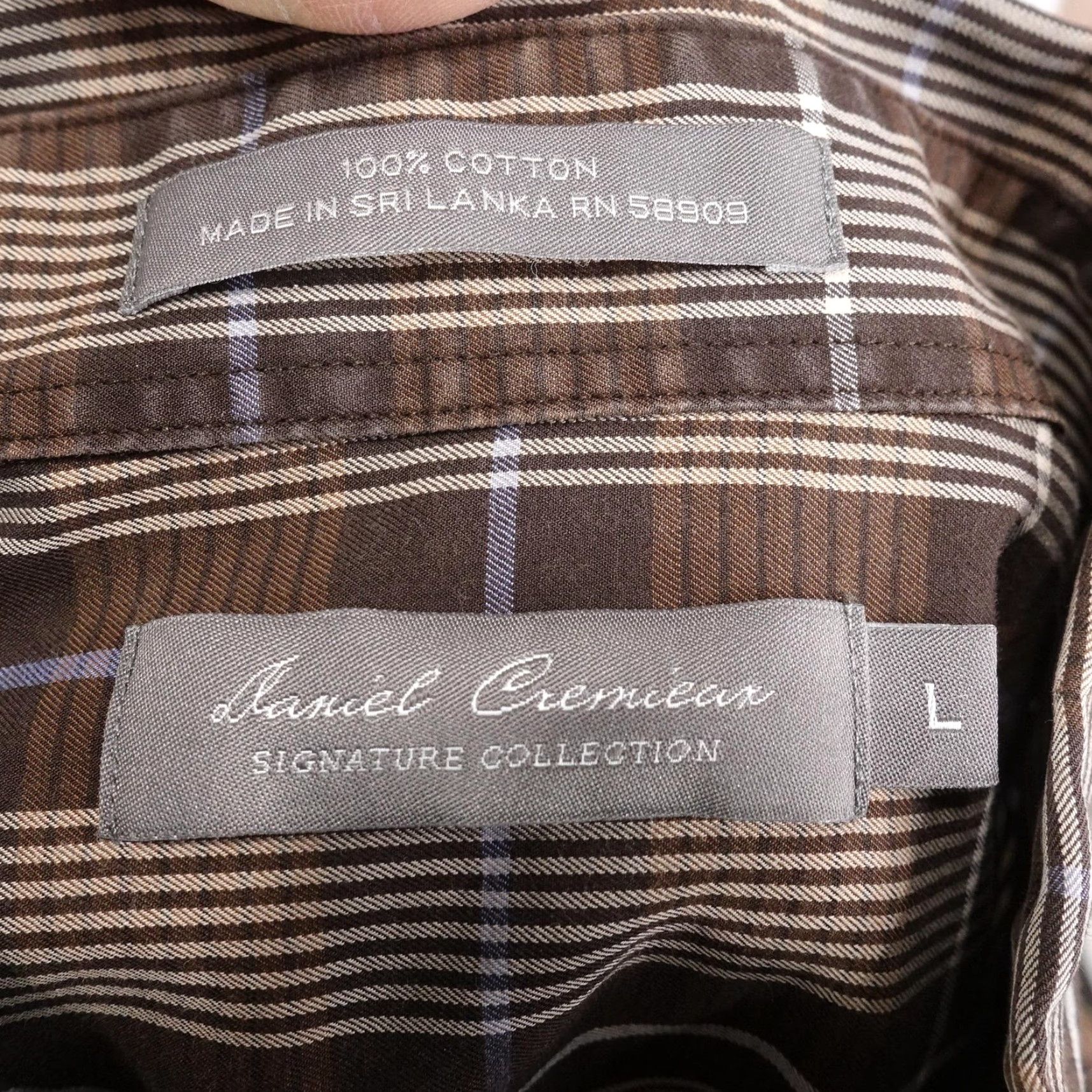 Cremieux Daniel Cremieux Shirt Mens Large Brown Plaid Button-Down Long Sleeve Cotton Shirt Mens Large Brown Plaid Button-Down Cotton Size US L / EU 52-54 / 3 - 6 Thumbnail
