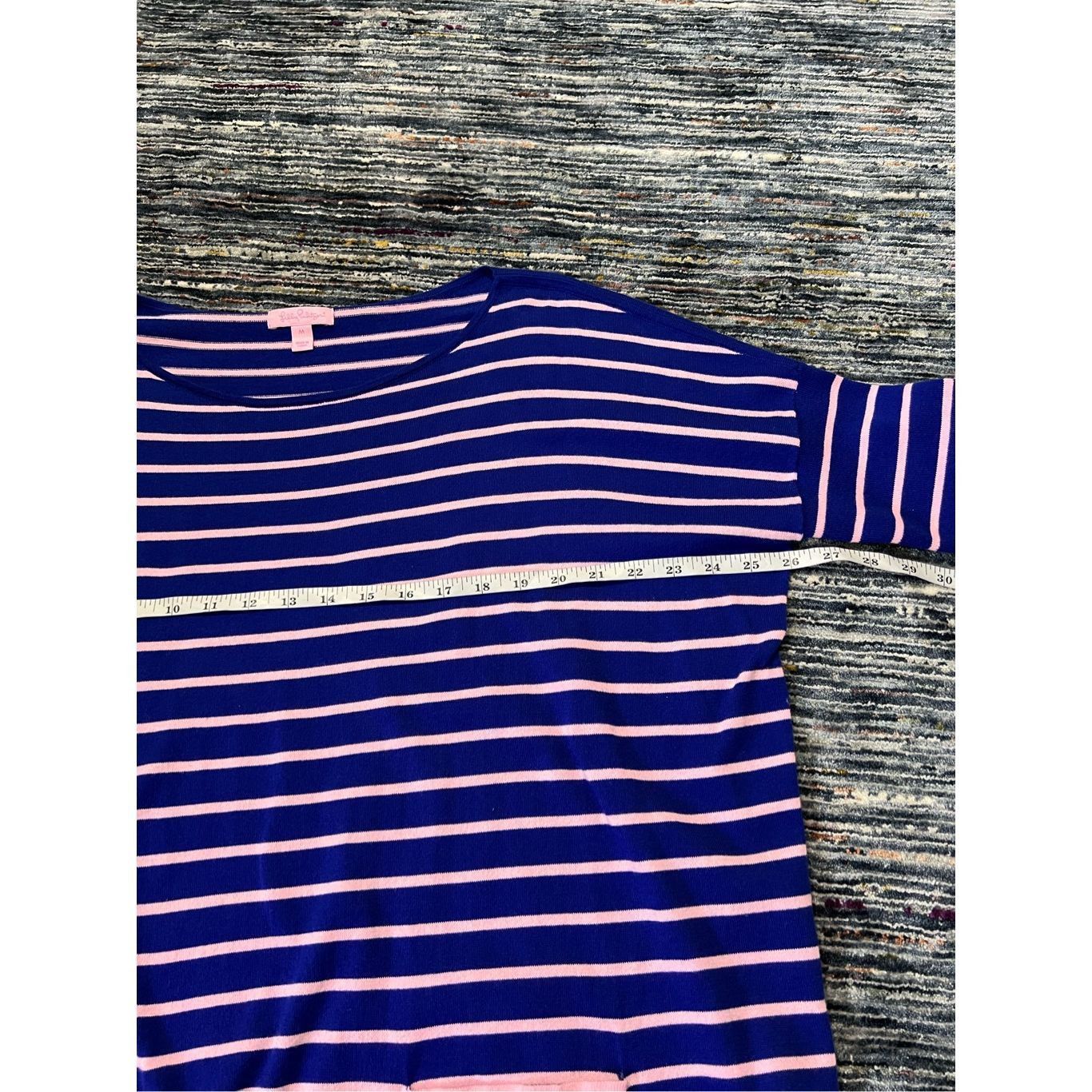 Lilly Pulitzer LILLY PULITZER Elba Sweater COASTAL SHELL STRIPE Twilight Bl Size M / US 6-8 / IT 42-44 - 11 Thumbnail