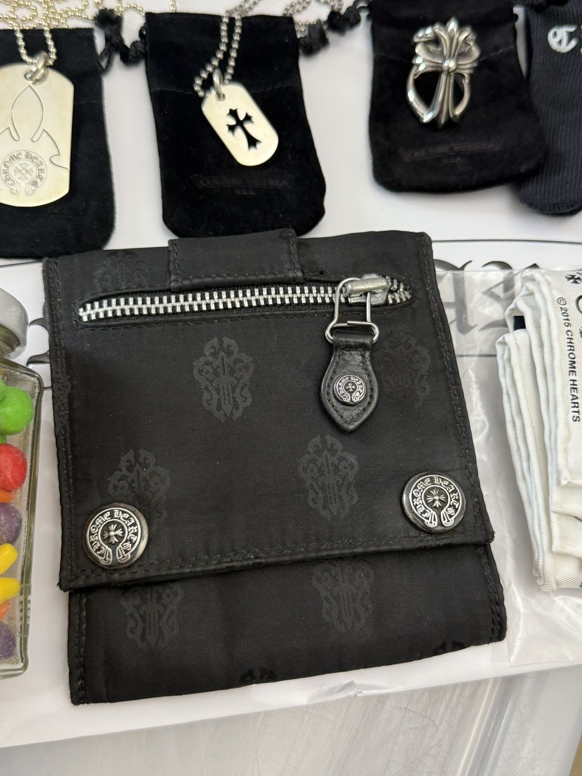 Chrome Hearts CHROME HEARTS NYLON TRI FOLD WALLET GENTLY USED VINTAGE Size ONE SIZE - 3 Thumbnail
