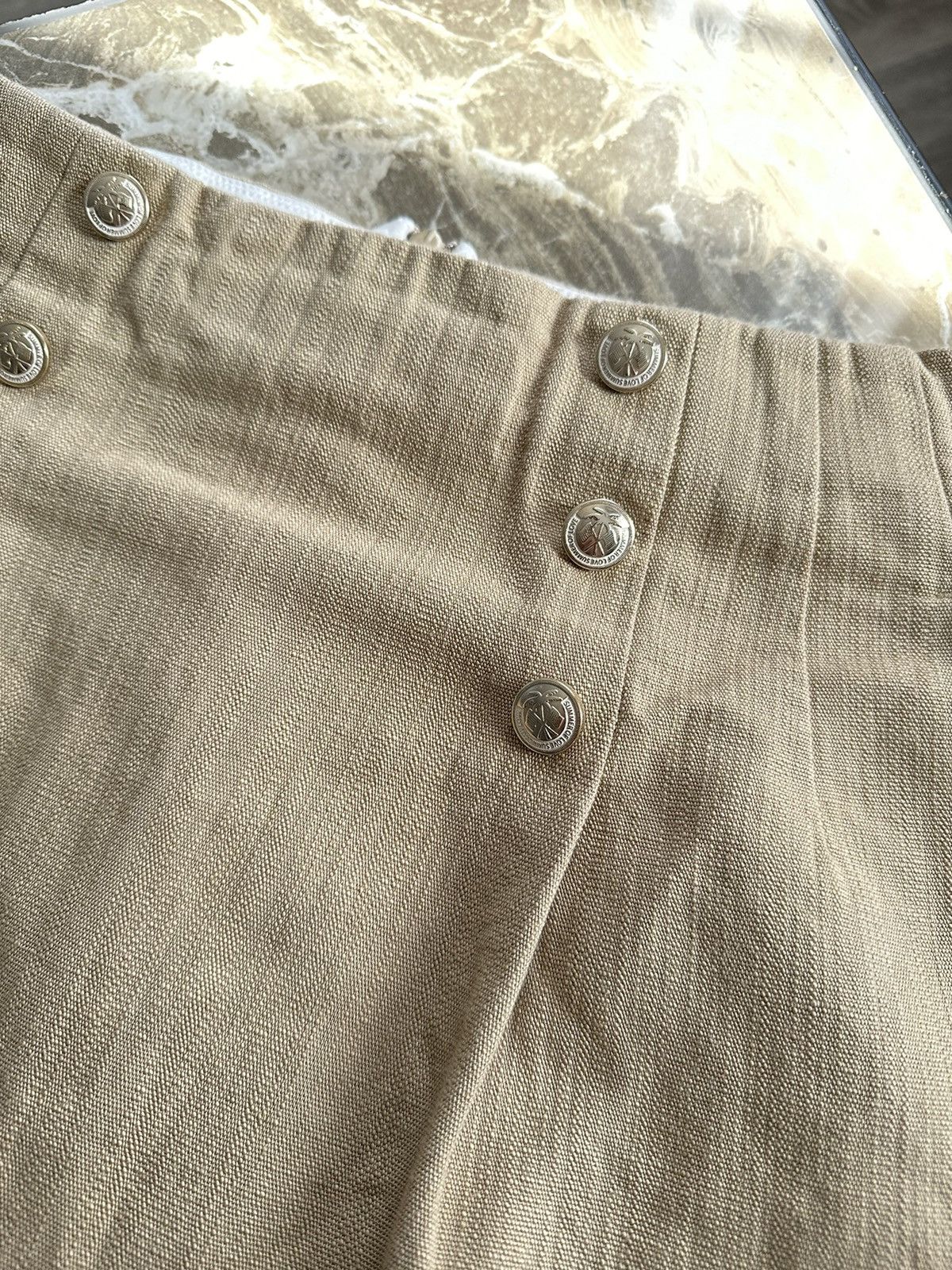 Designer × Sandro 🫧 Sandro Paris Mini Linen Skirt Size 26" / US 2 / IT 38 - 3 Thumbnail