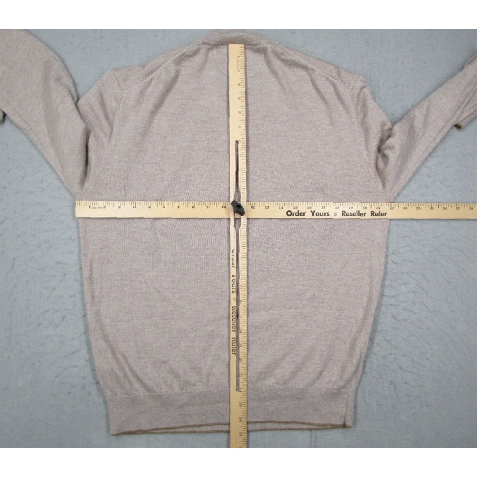Vintage VINTAGE Raffi Men's Sweater Pullover Long Sleeve Mock Neck Knit Wool Casual Fall Winter Mens XL Beige Size US XL / EU 56 / 4 - 7 Thumbnail