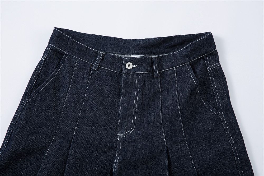 Japanese Brand × Jean Men's hip-hop trendy pleated loose wide-leg scimitar jeans Size US 32 / EU 48 - 3 Thumbnail