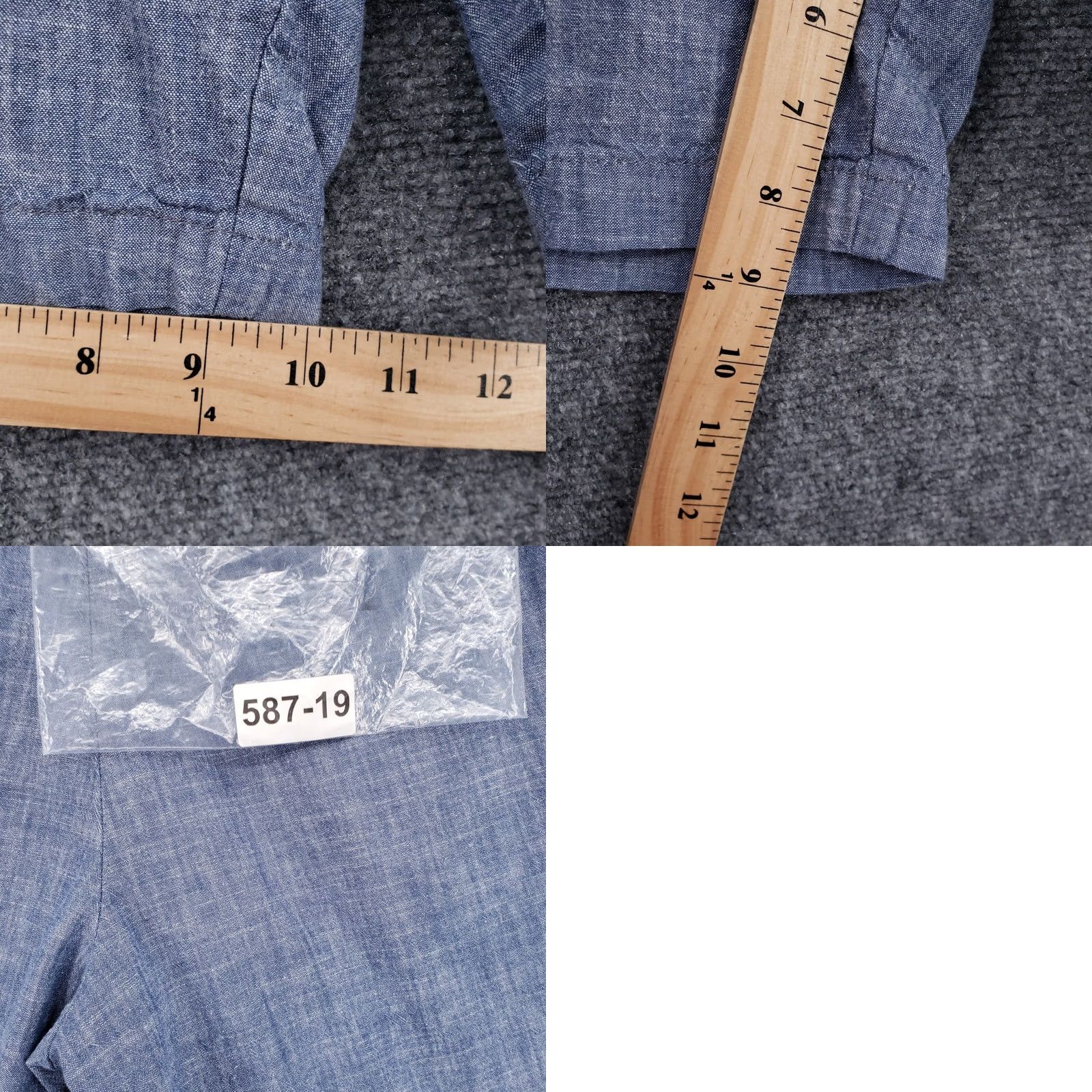 Banana Republic Banana Republic Blue Chino Shorts Mens 30 Mid Rise Lightweight Chambray Casual Travel Size US 30 / EU 46 - 9 Thumbnail