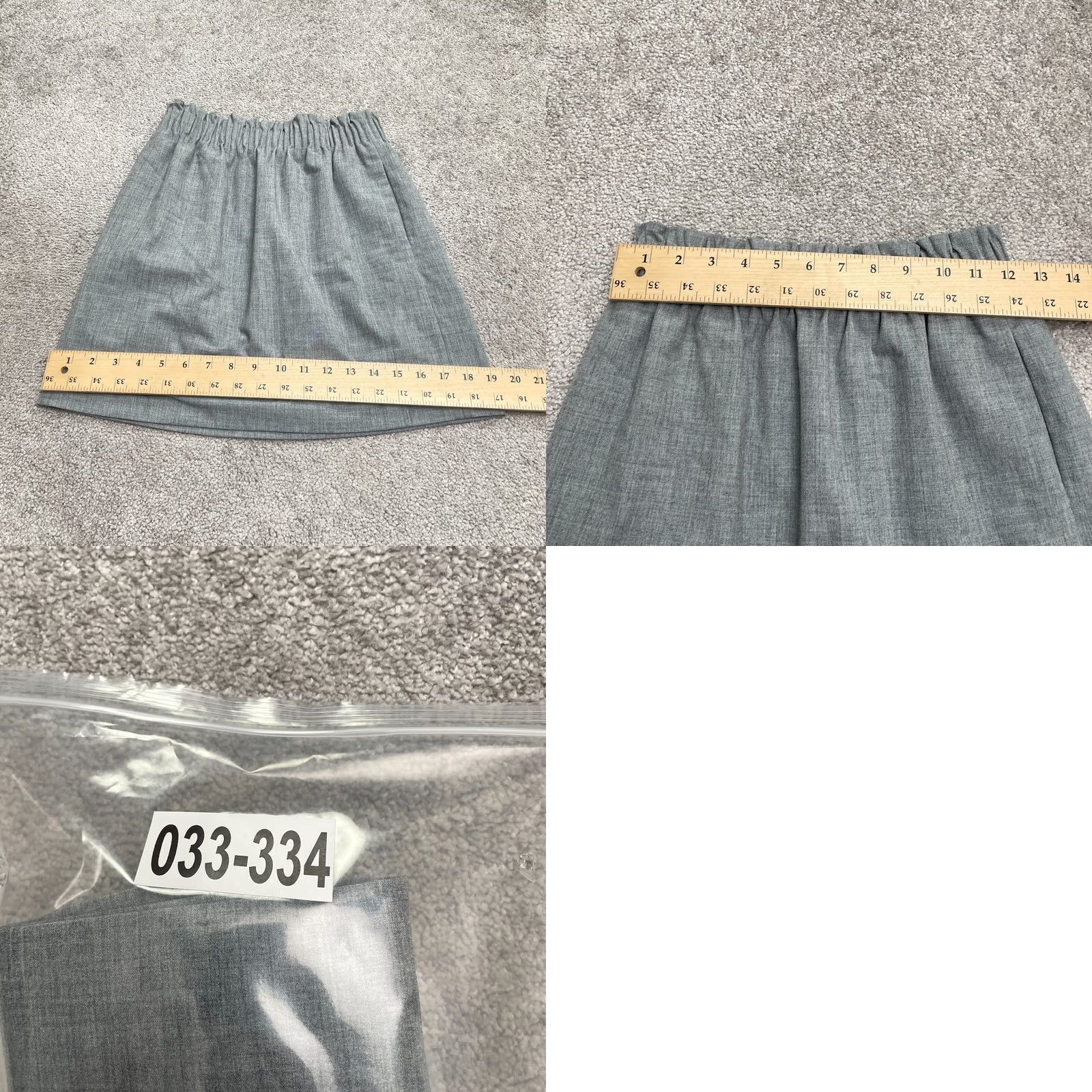J.Crew J.Crew Mercantile Skirt Womens 00 Gray Elastic Waist Pleated Pencil Short 00s Mens Women Girls Size 24" / US 00 / IT 34 - 8 Thumbnail
