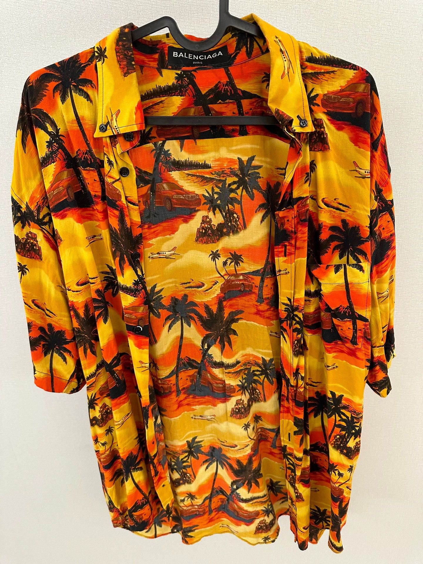 Balenciaga Balenciaga Coconut Tree Beach Shirt 37 xs Oversized Size US XS / EU 42 / 0 - 1 Thumbnail