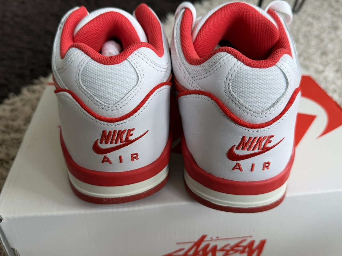 Nike × Stussy Stussy Nike Air Flight 89 Low SP White Habanero Red Sail 9.5 Size US 9.5 / EU 42-43 - 7 Thumbnail
