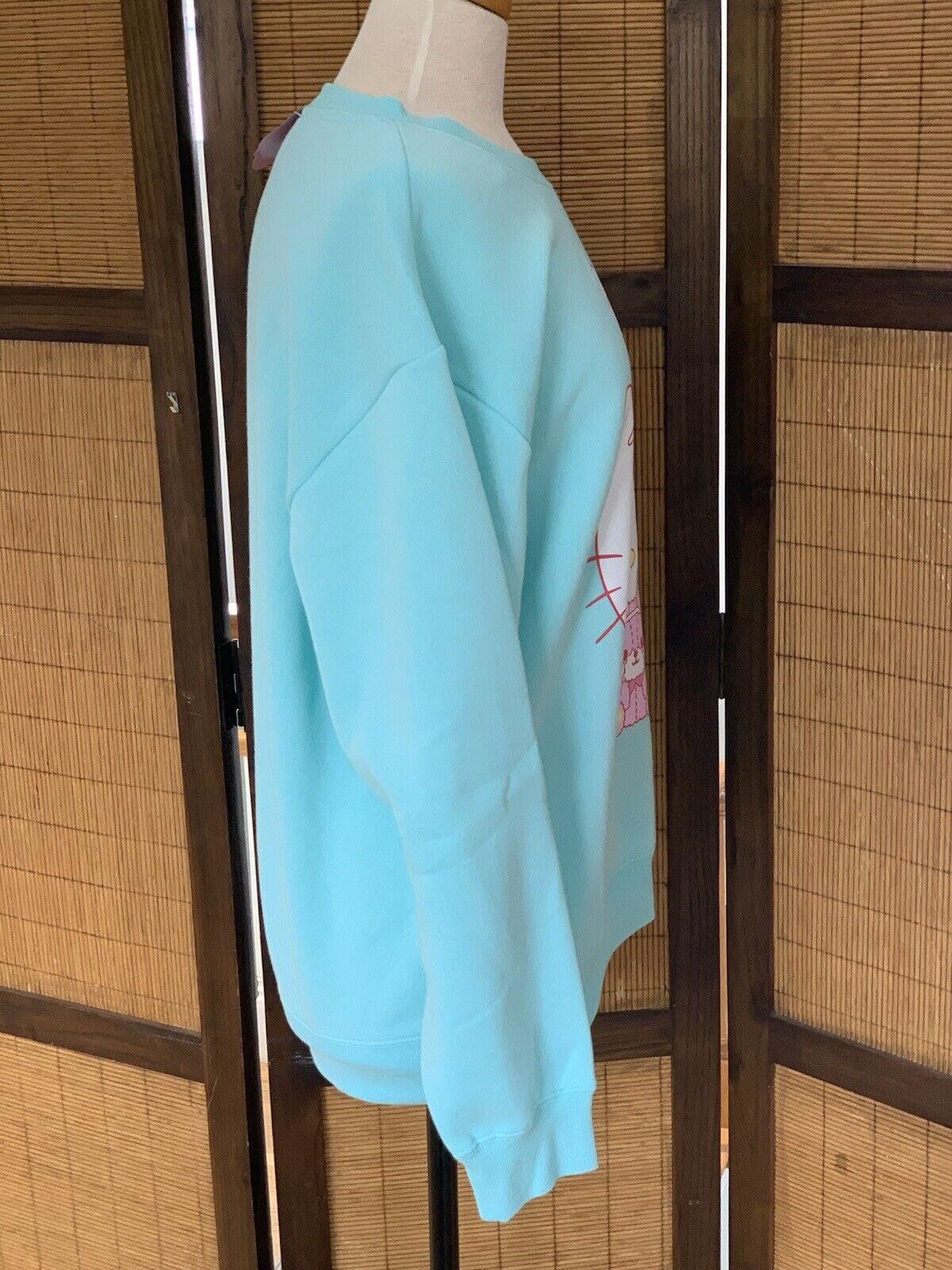 Designer Hello Kitty Women’s S L Lite Blue Sanrio Sweatshirt Easter Size L / US 10 / IT 46 - 3 Thumbnail