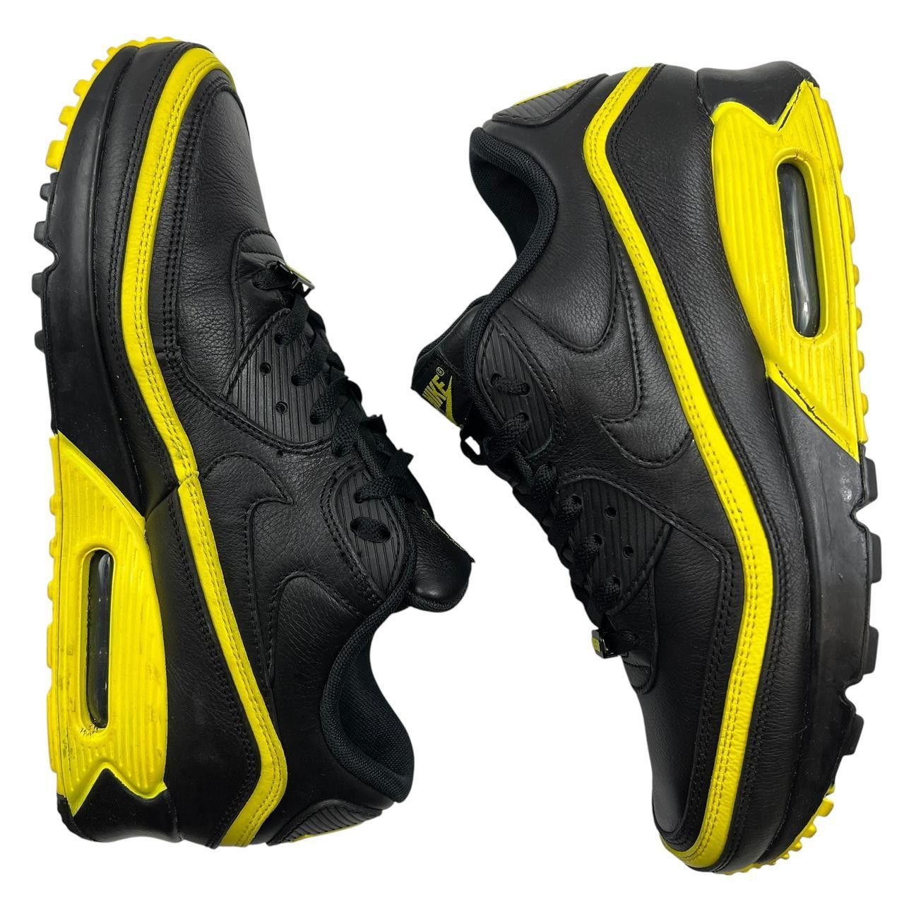 Nike × Undefeated Nike UNDFTD Air Max 90 Black Optic Yellow Size US 11 / EU 45 Size US 11 / EU 44 - 4 Thumbnail
