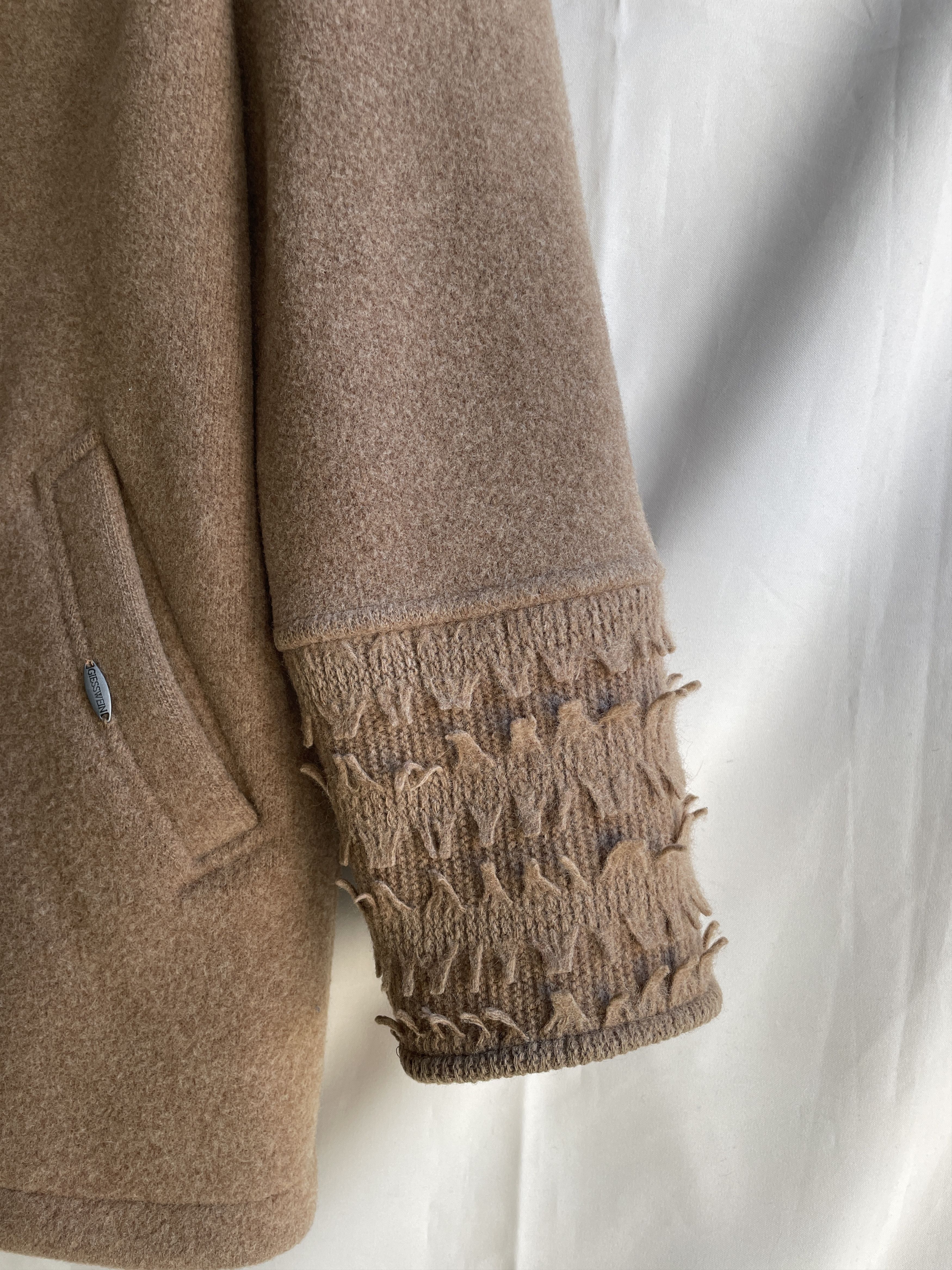 GIESSWEIN Giesswein Austria Vintage Womens Wool Zip Coat Size L / US 10 / IT 46 - 6 Thumbnail